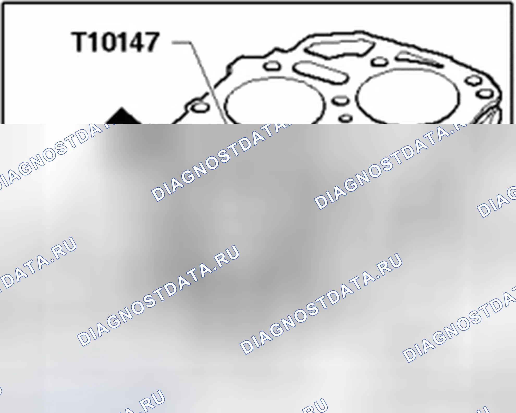 Рис. 145: Установка поршня с инструментом T10147. Audi TT 8N