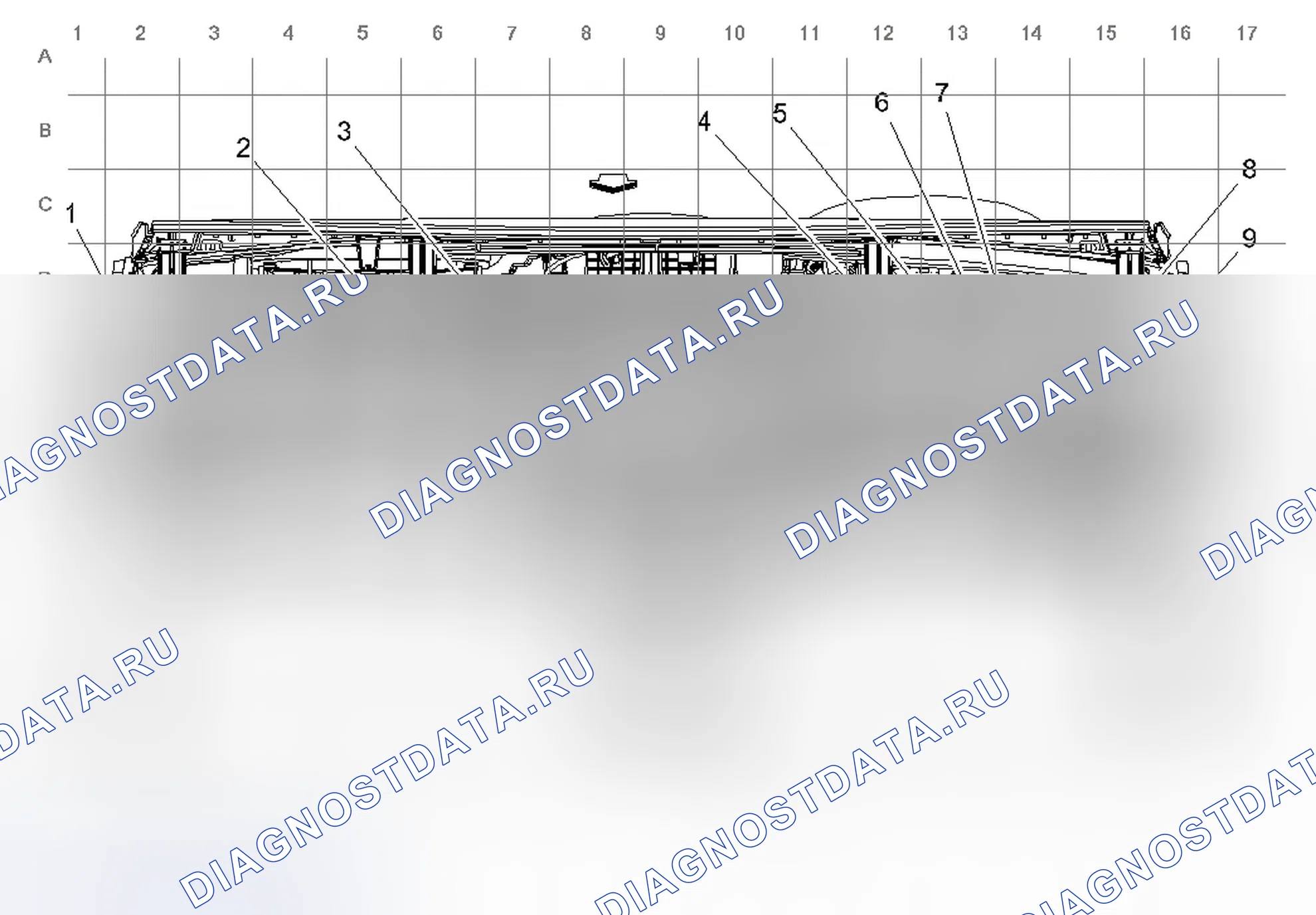 Рис. 56: Прокладка кабелей задней части приборной панели. Chevrolet Malibu VIII рестайлинг