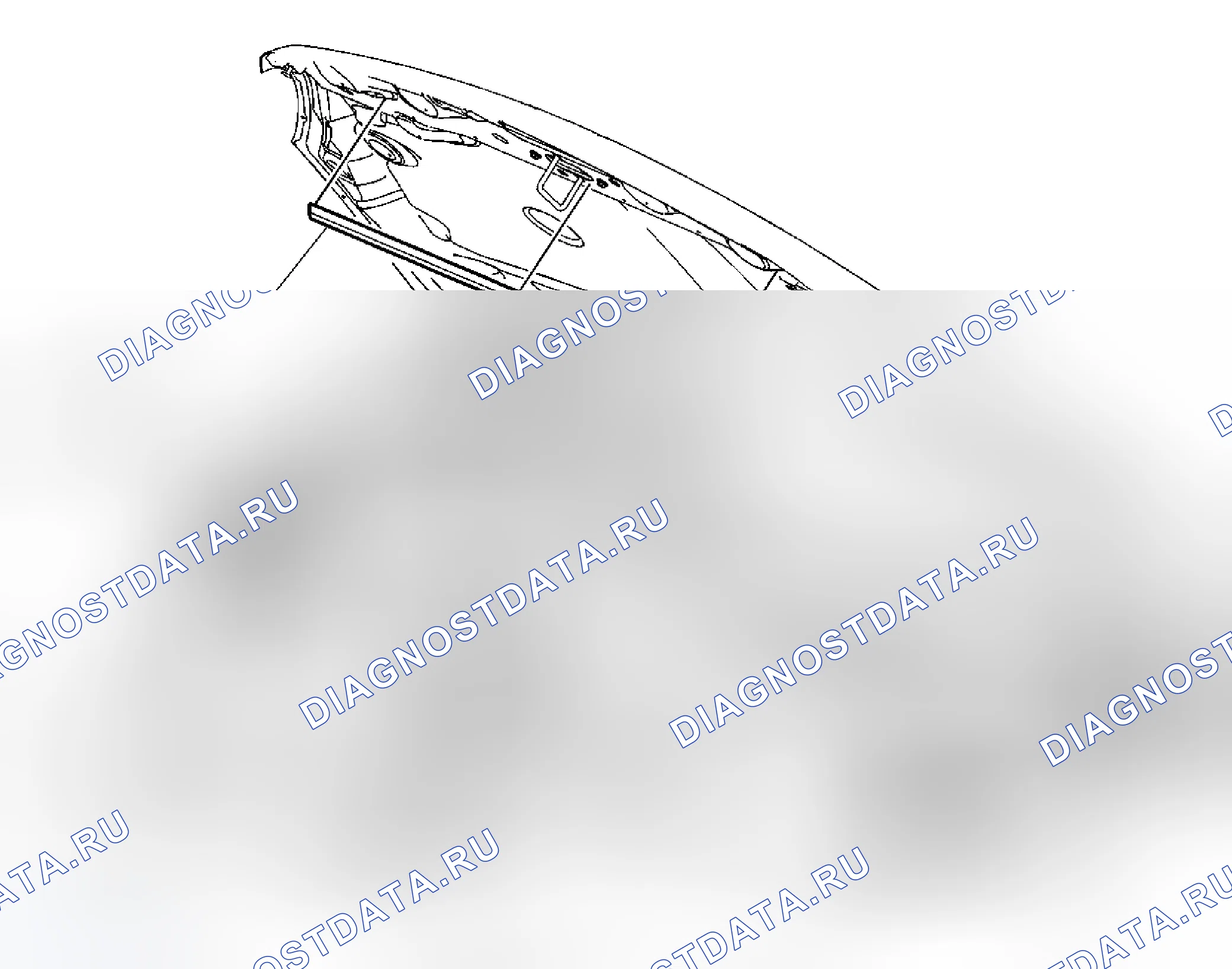 Рис. 16: Замена передней Weatherstrip капота (ПЕРСПЕКТИВЫ). Chevrolet Traverse I