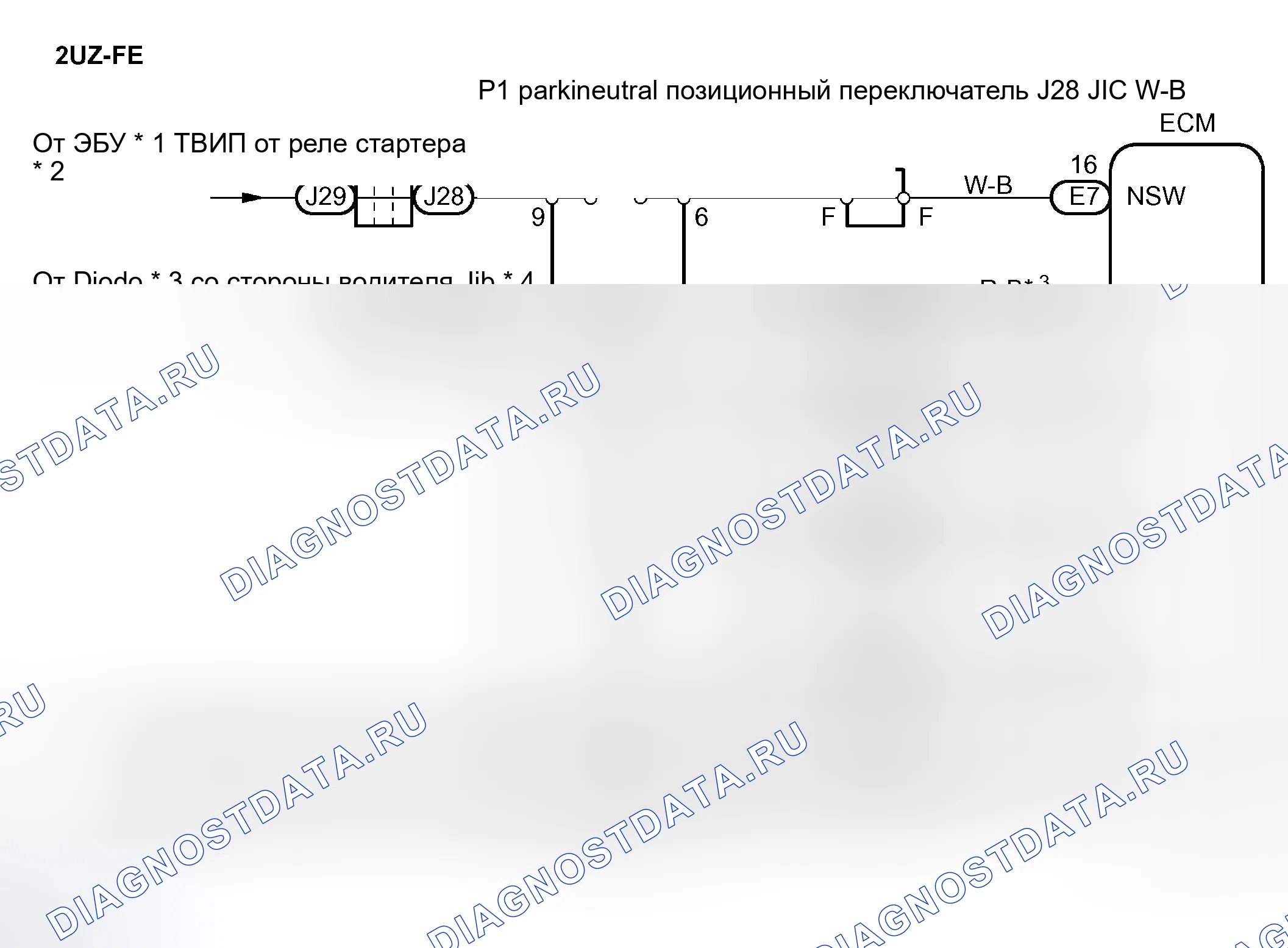 Рис. 235: электросхема. Toyota Tundra I рестайлинг
