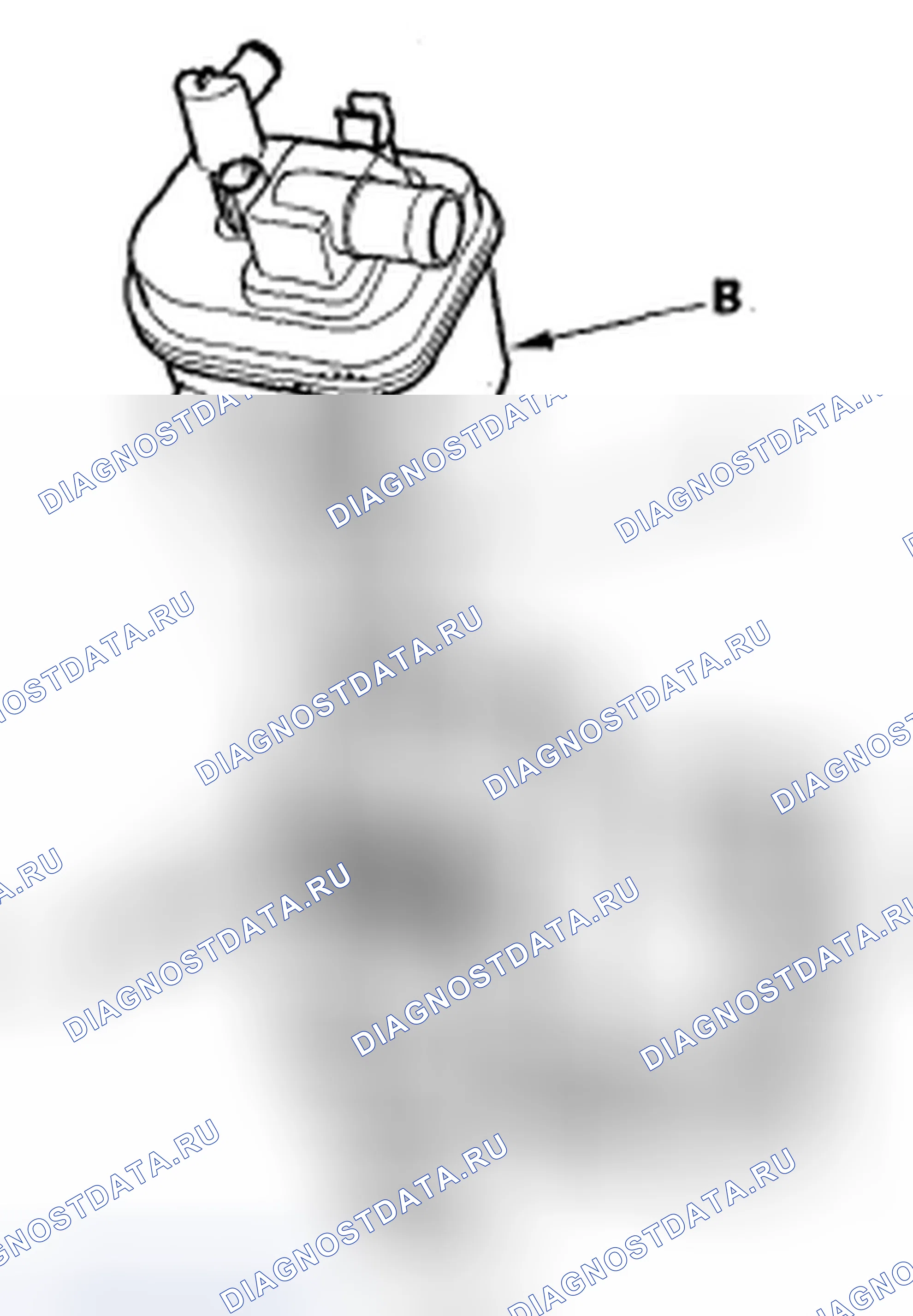 Рис. 102: Замена запорного клапана вентиляционного отверстия EVAP. Acura TSX I