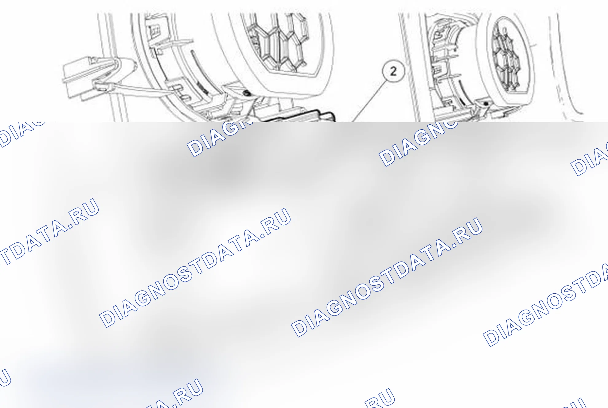 Рис. 62: Кабель и порт универсальной последовательной шины (USB). Ford Econoline E250 