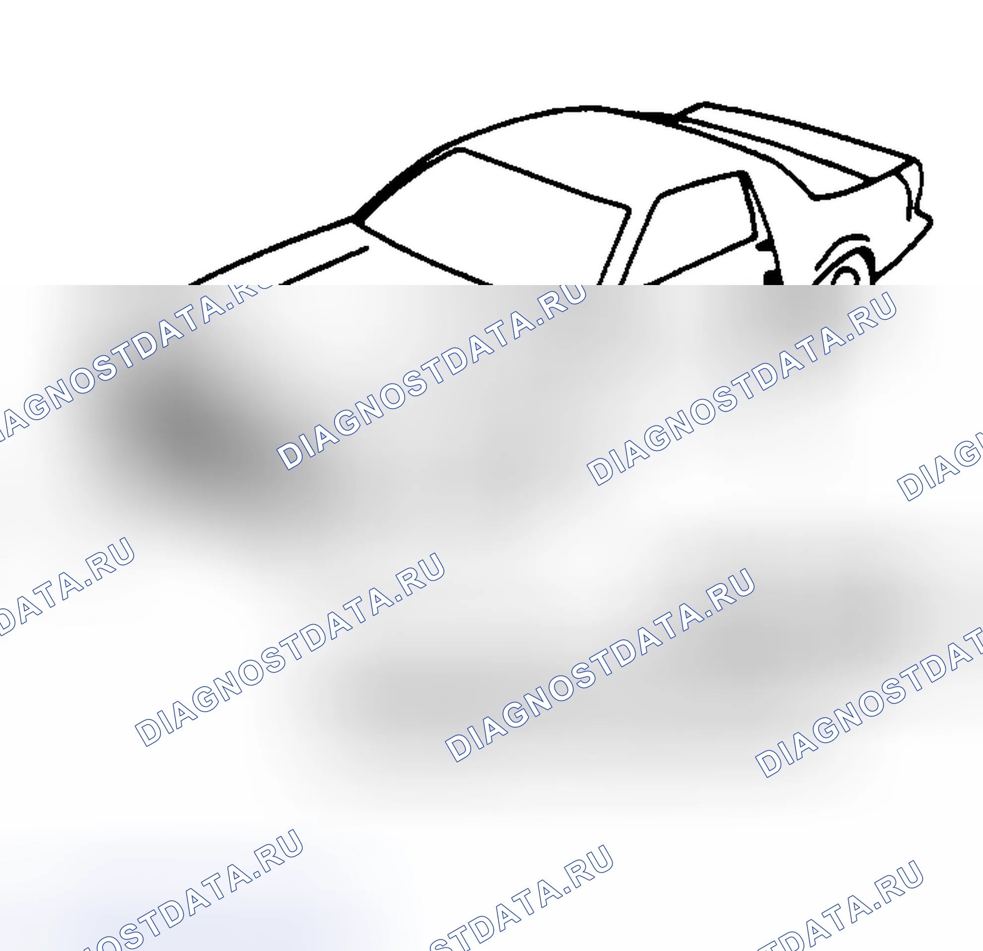 Рис. 6: РАСПОЛОЖЕНИЕ ИНФОРМАЦИОННЫХ МЕТОК. Pontiac Firebird III