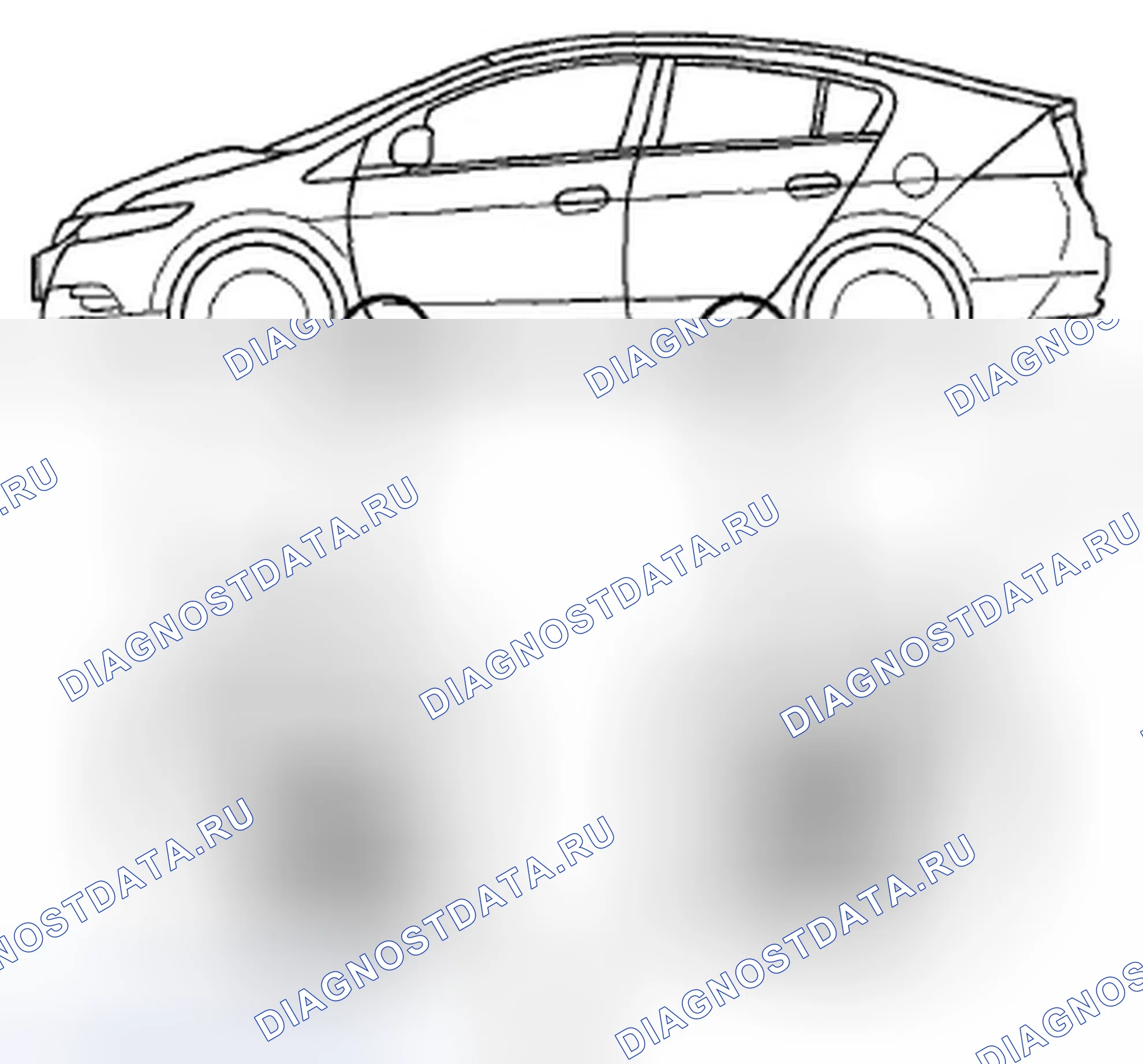 Рис. 17: Подъем транспортного средства. Honda Insight ZE2