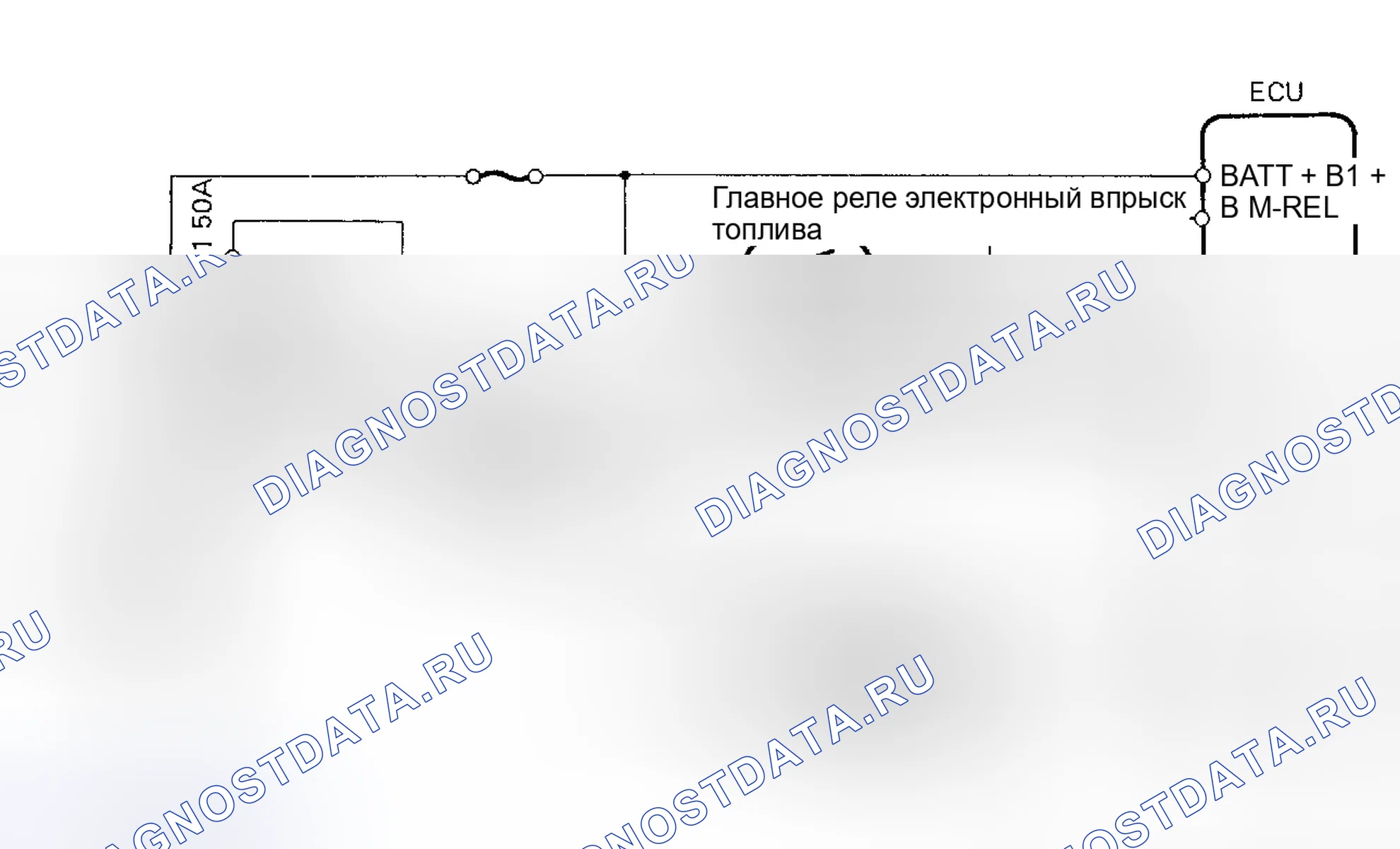 Рис. 23: Схема проверки диагностической схемы. Toyota Land Cruiser 80