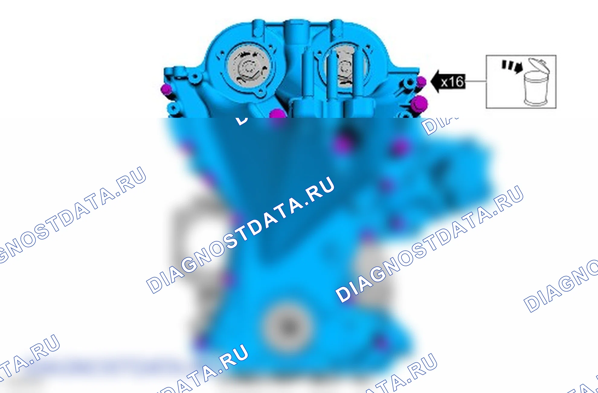 Разборка двигателя. Ford Grand C-MAX II
