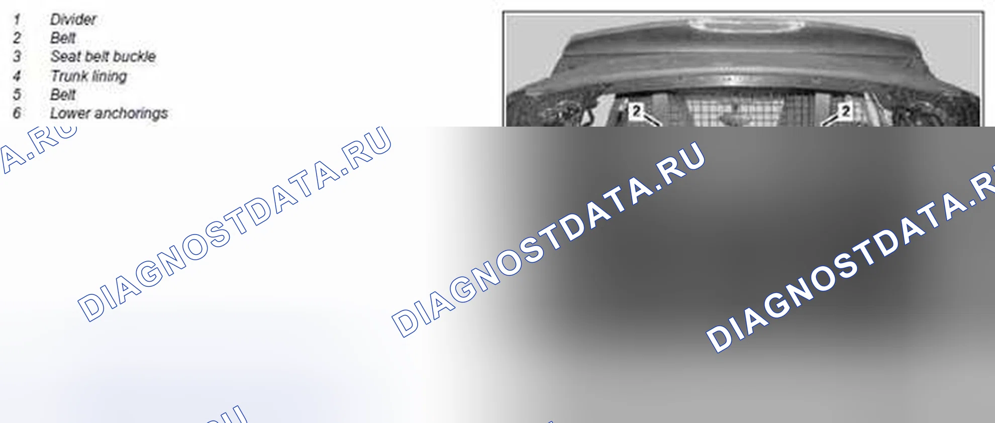 Рис. 152: Установить разделительное ограждение между багажом и пассажирским салоном - AZ68,50-P-0005MCO. Kia Soul I