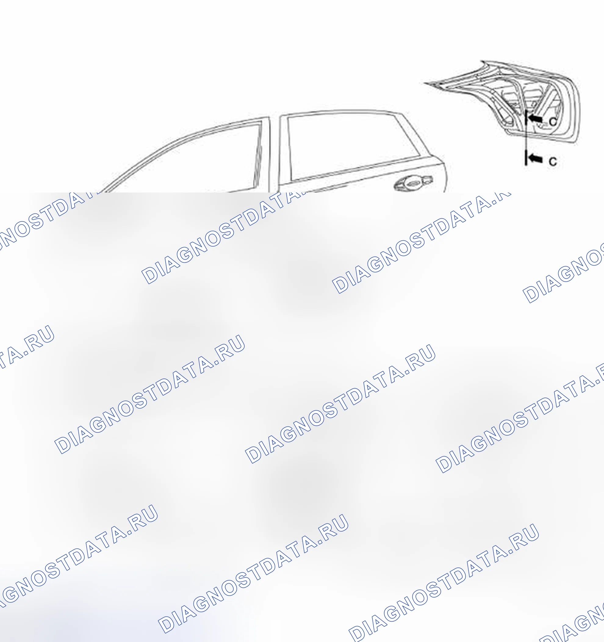 Рис. 159: Антикоррозийный воск. Nissan Altima L33