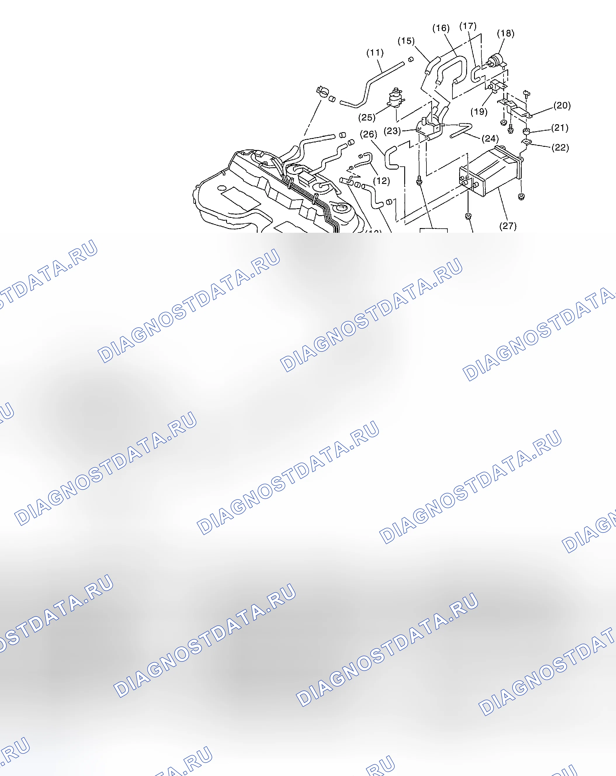Рис. 4: ТОПЛИВОПРОВОД. Subaru Impreza WRX GD/GG рестайлинг