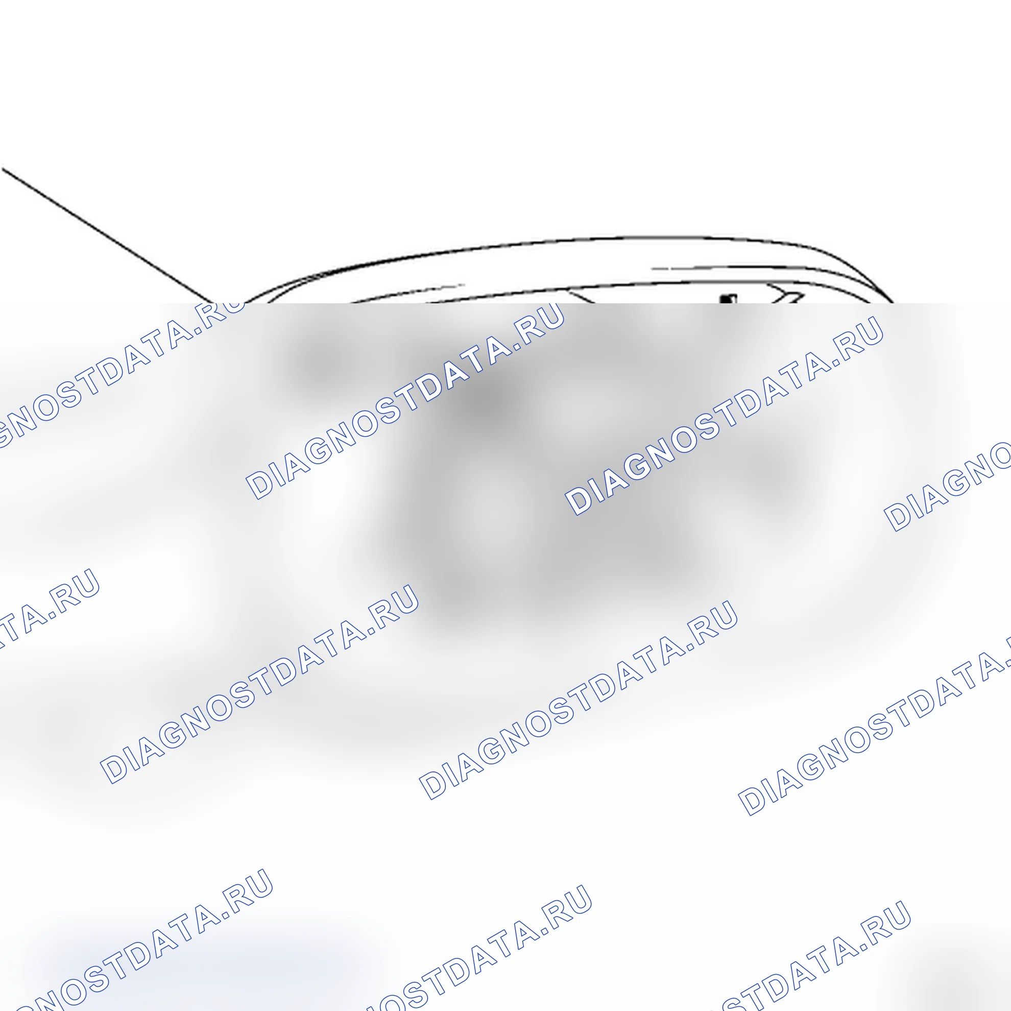 Корпус наружного зеркала заднего вида. Renault Megane II