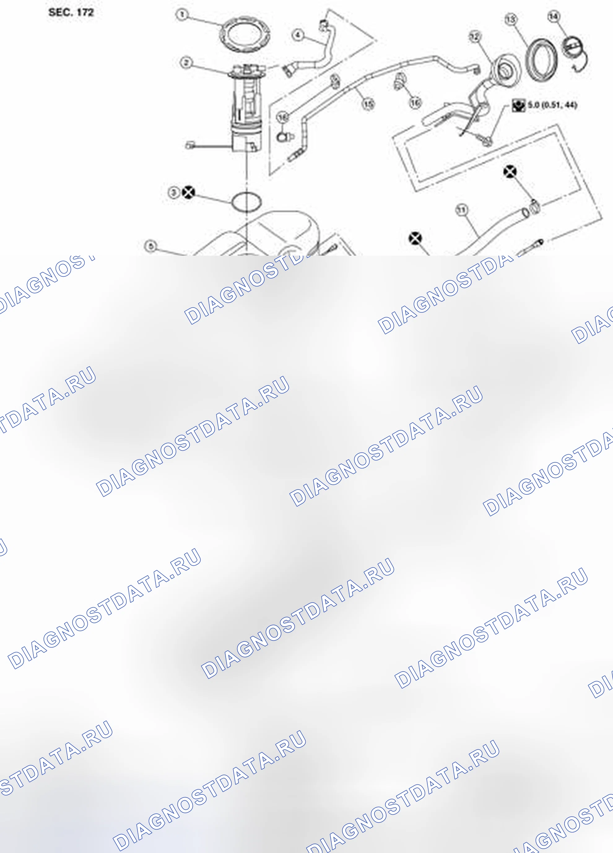Рис. 11: Демонтаж и монтаж. Nissan Pathfinder III рестайлинг
