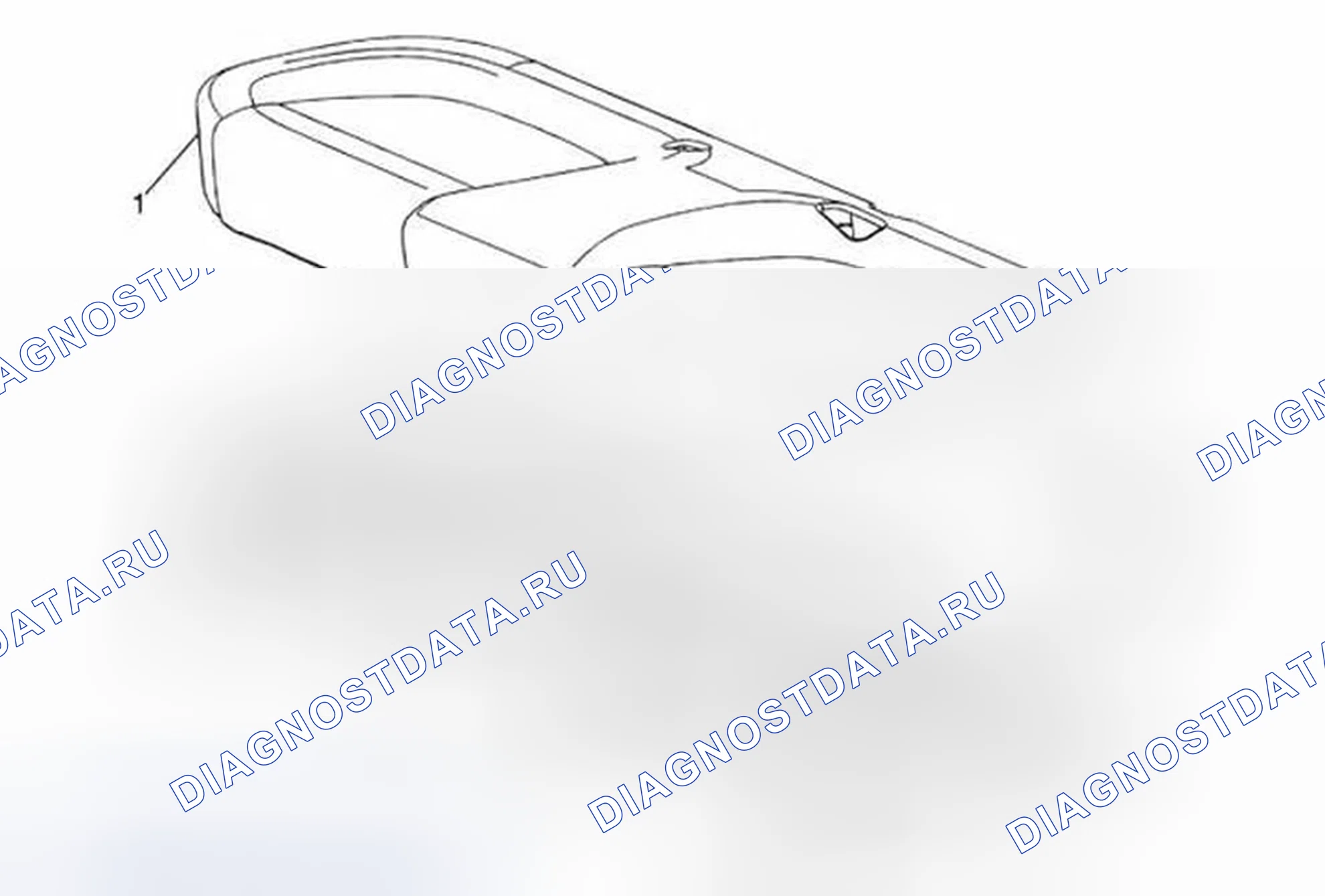 Рис. 20: Замена чехла подушки заднего сиденья и подушки. Chevrolet Sonic I