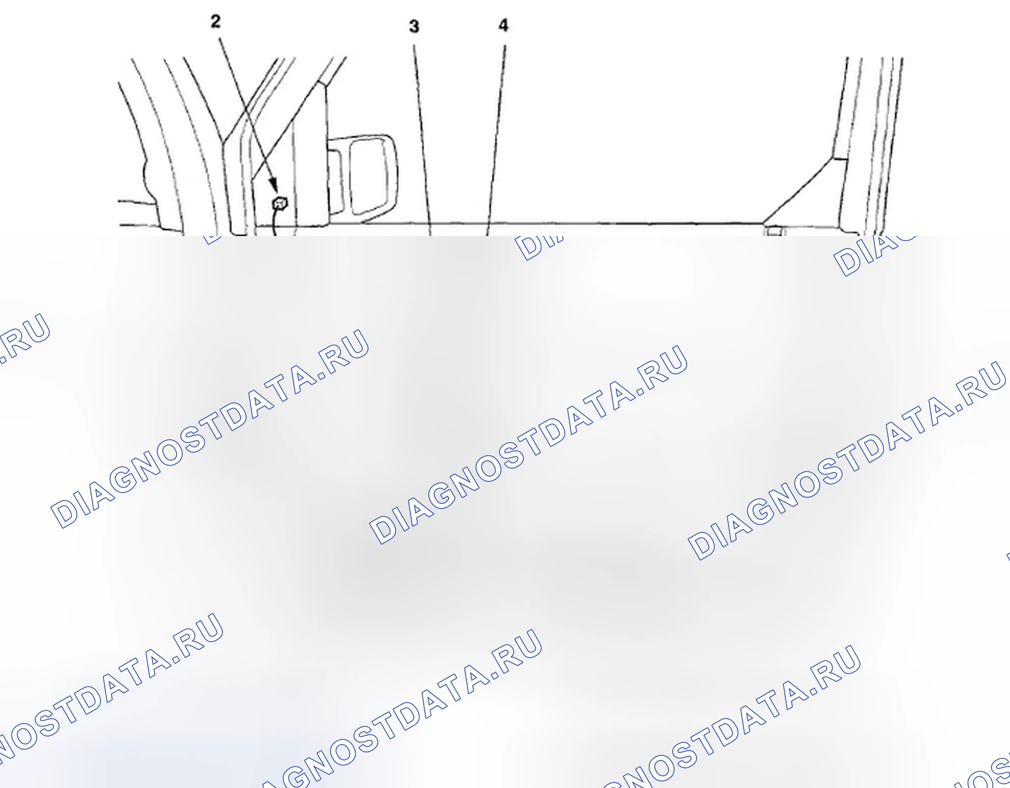Рис. 291: Жгут проводов дверей передних пассажиров (стр. 203-29). Honda Element YH2 рестайлинг 2