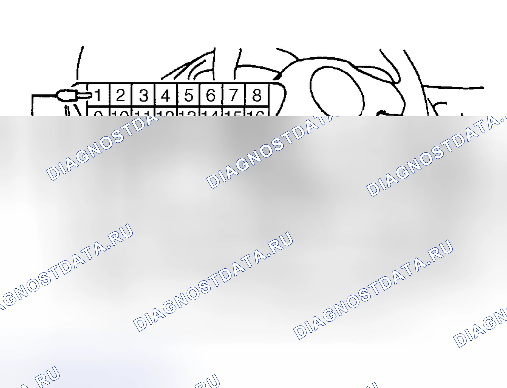 Рис. 77: Способ световой индикации диапазона " N ". Dodge Stratus II