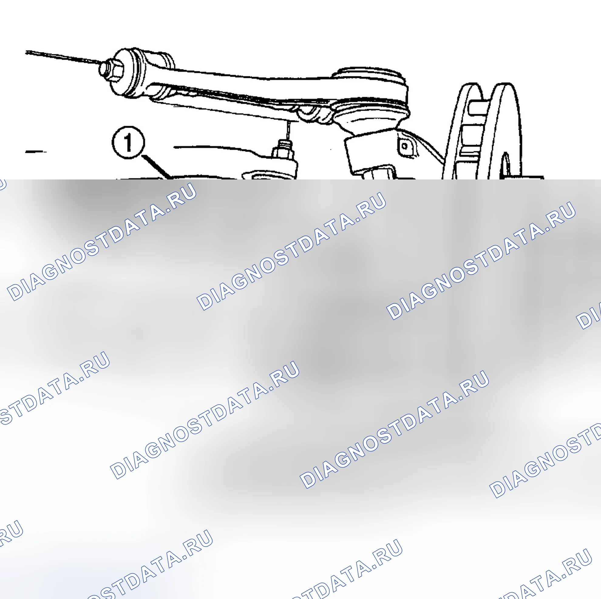 Рис. 11: ПЕРЕДНИЙ НОСОК (БЕЗ ПОДВЕСКИ ЗВЕНА / КАТУШКИ). Dodge Pickup R3500 