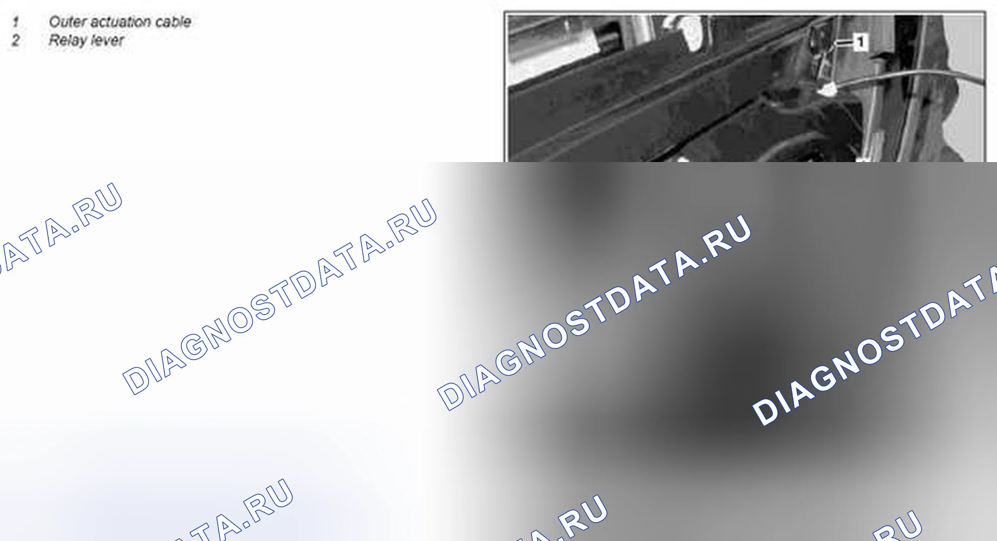 Рис. 403: Демонтаж / монтаж кабеля открывания передней наружной двери - AR72.10-P-xtegx1 1410MCC. Kia Soul I