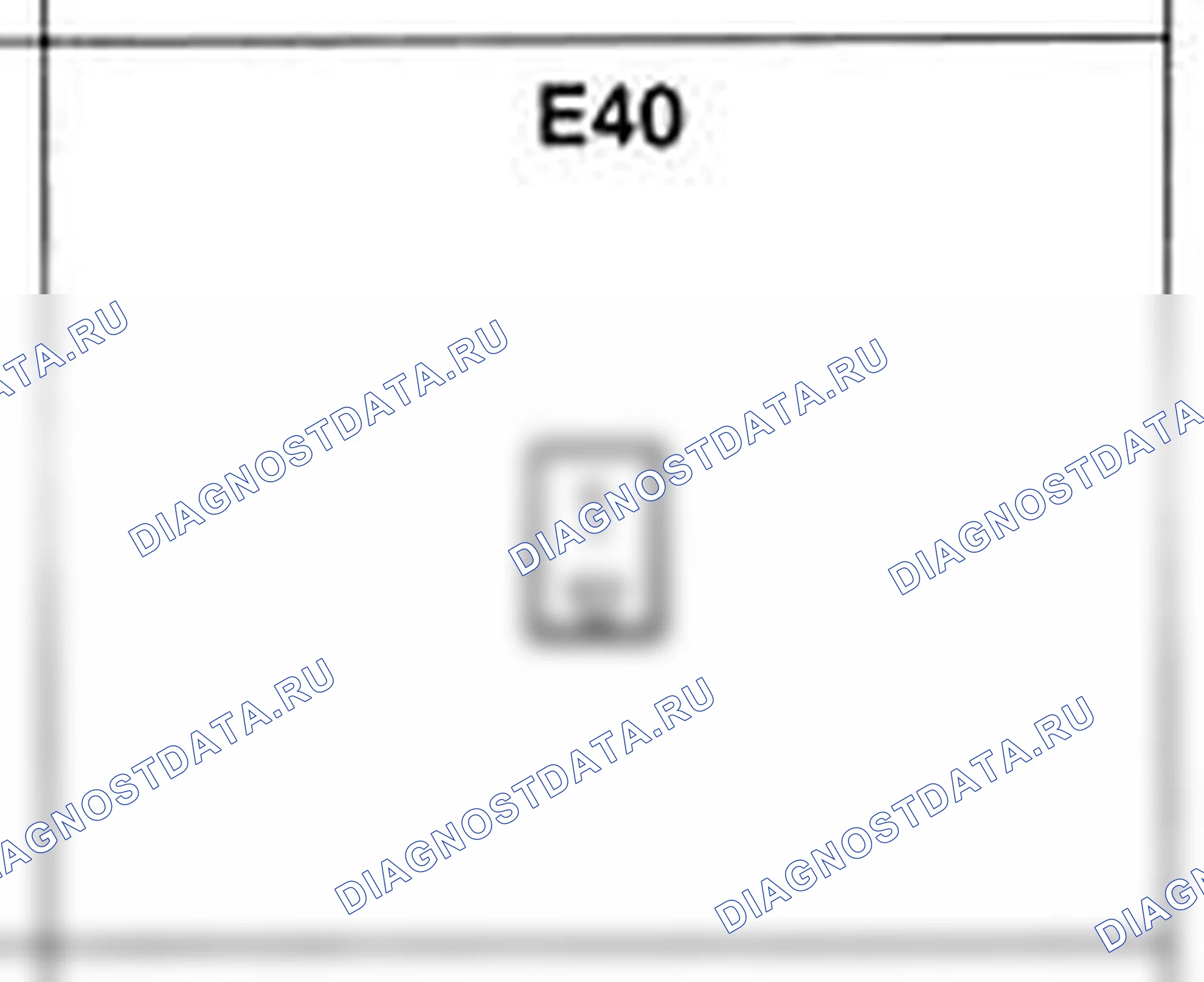 Распиновка разъёма E40 — жгута двигателя. Hyundai Accent LC