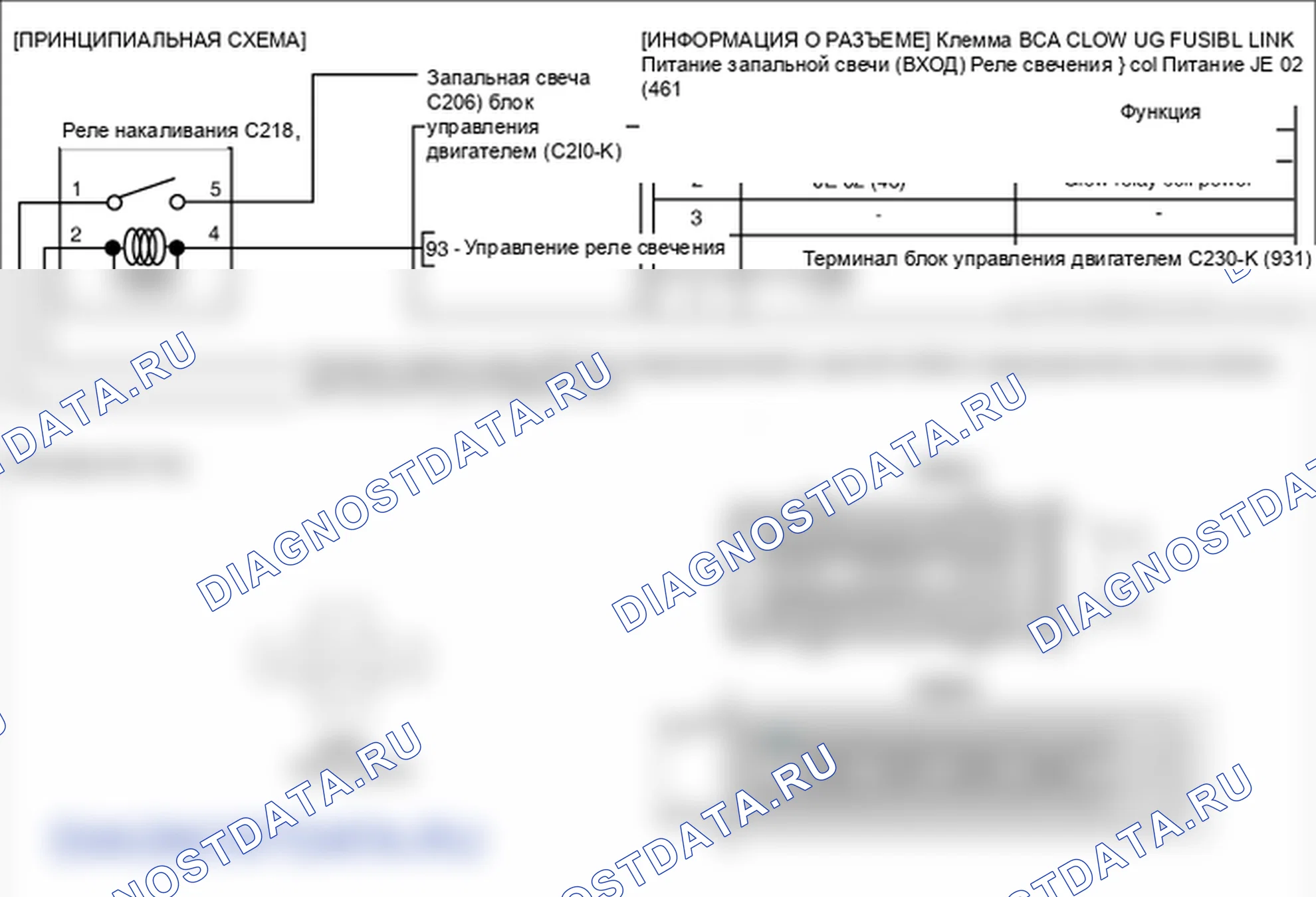 Фрагмент электросхемы: P0670. Hyundai Santa Fe CM