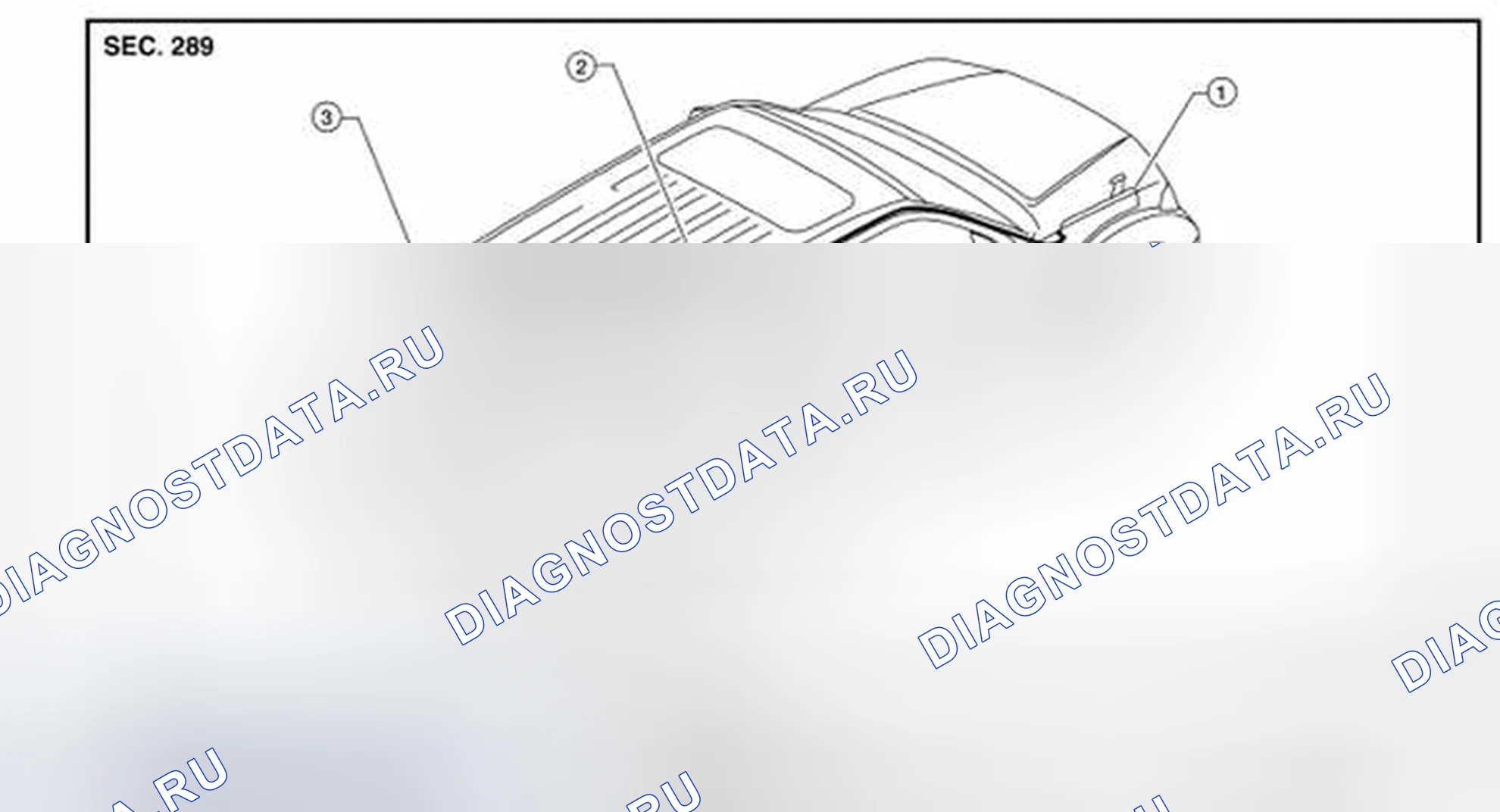 Рис. 65: РАСПОЛОЖЕНИЕ ТРУБОК ЗАДНЕЙ ШАЙБЫ. Nissan Pathfinder III рестайлинг