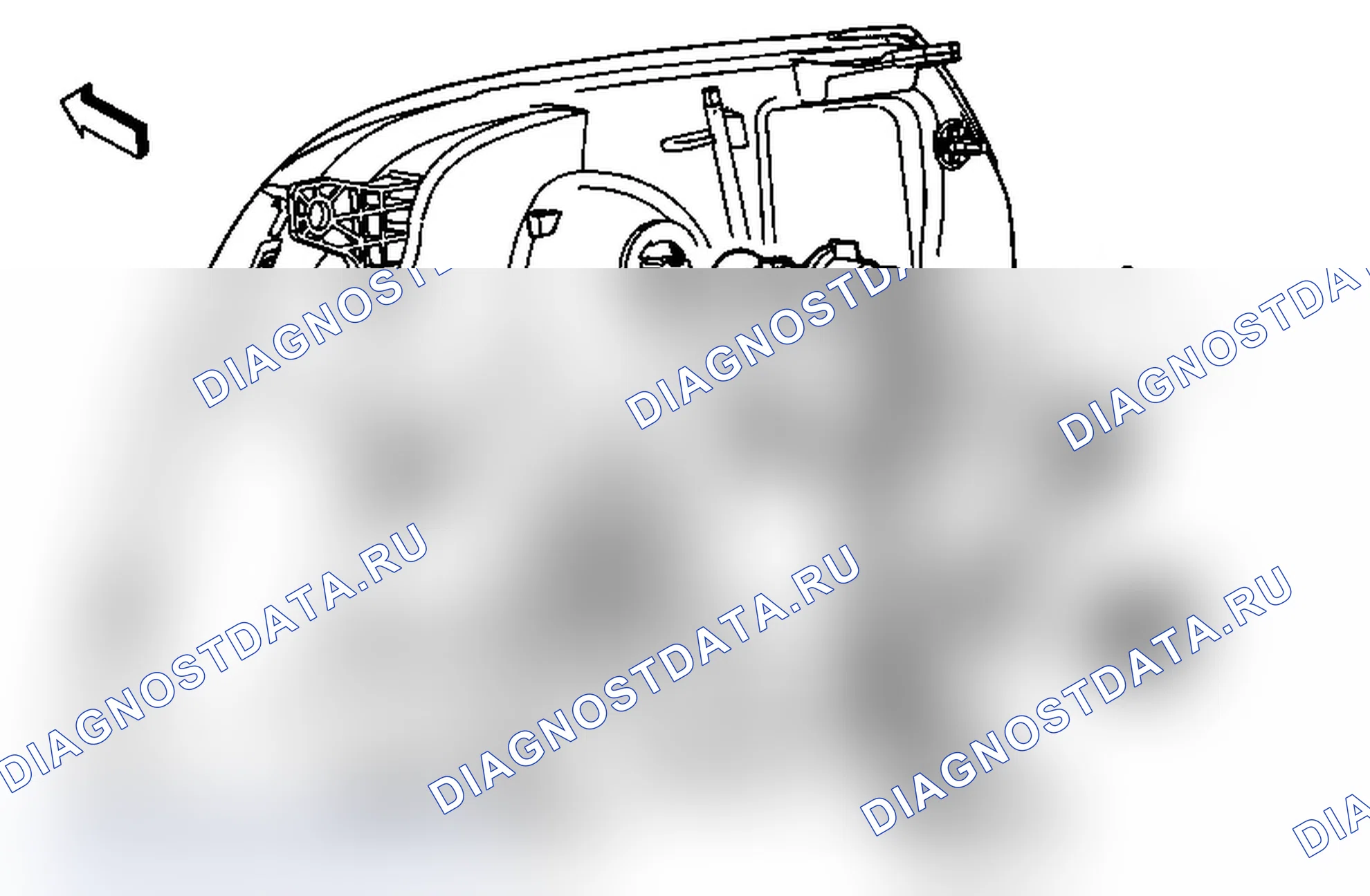 Рис. 76: Замена передней боковой лампы-маркера (Юкон). Chevrolet Tahoe III