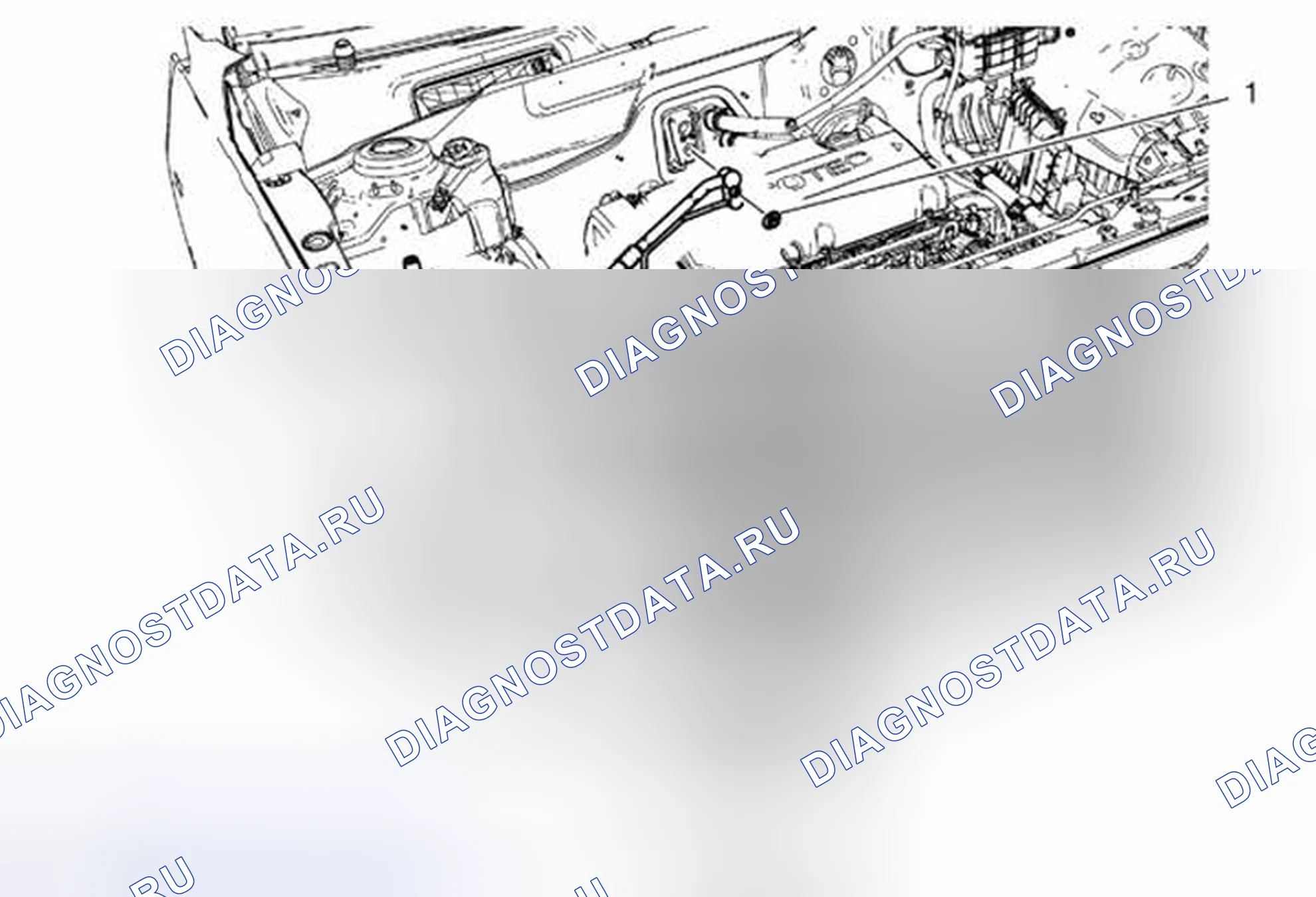 Рис. 2: Замена шланга испарителя системы кондиционирования воздуха. Chevrolet Orlando I
