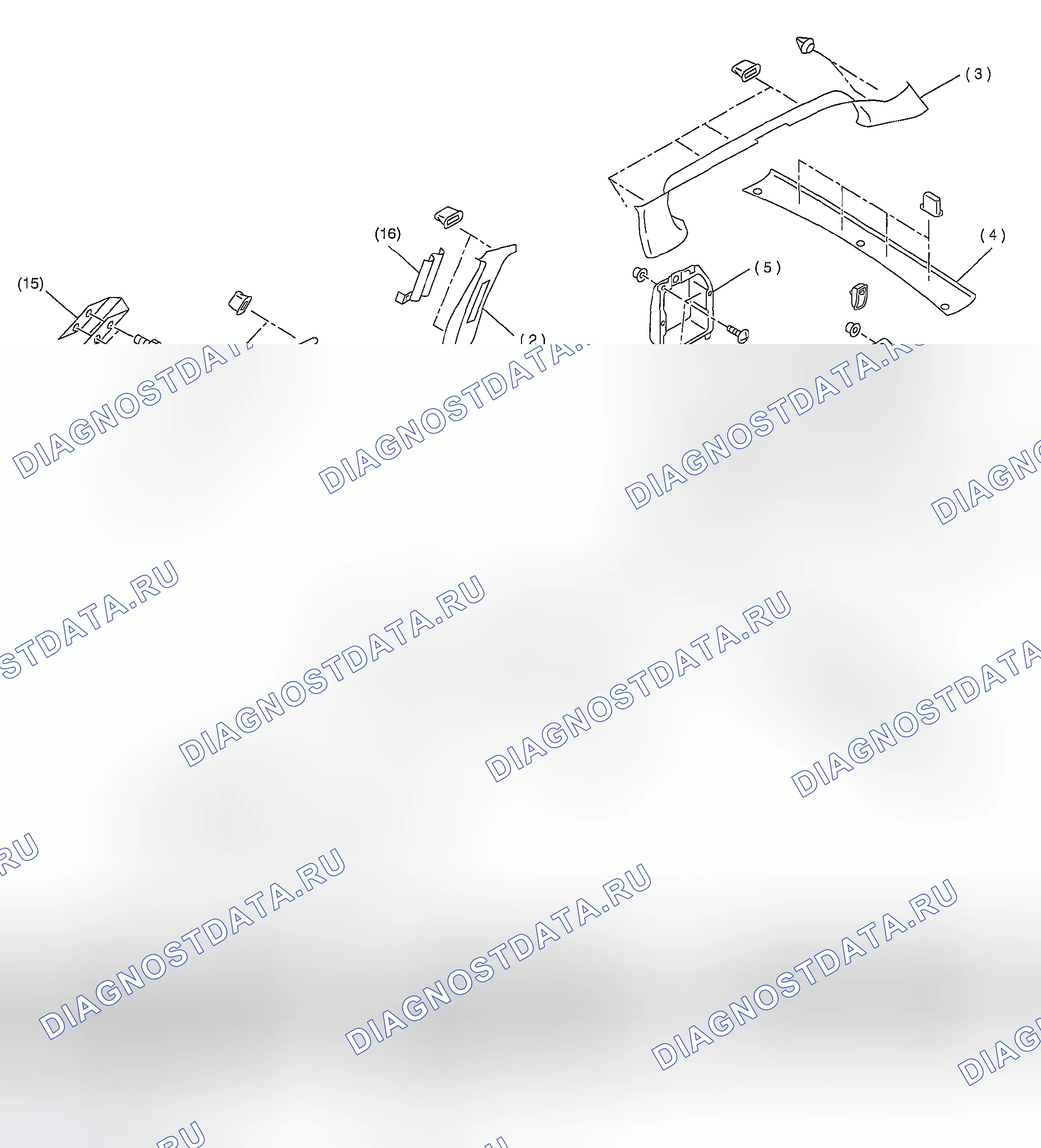 Рис. 9: ВНУТРЕННЯЯ ОТДЕЛКА (ВАГОН). Hyundai Creta II