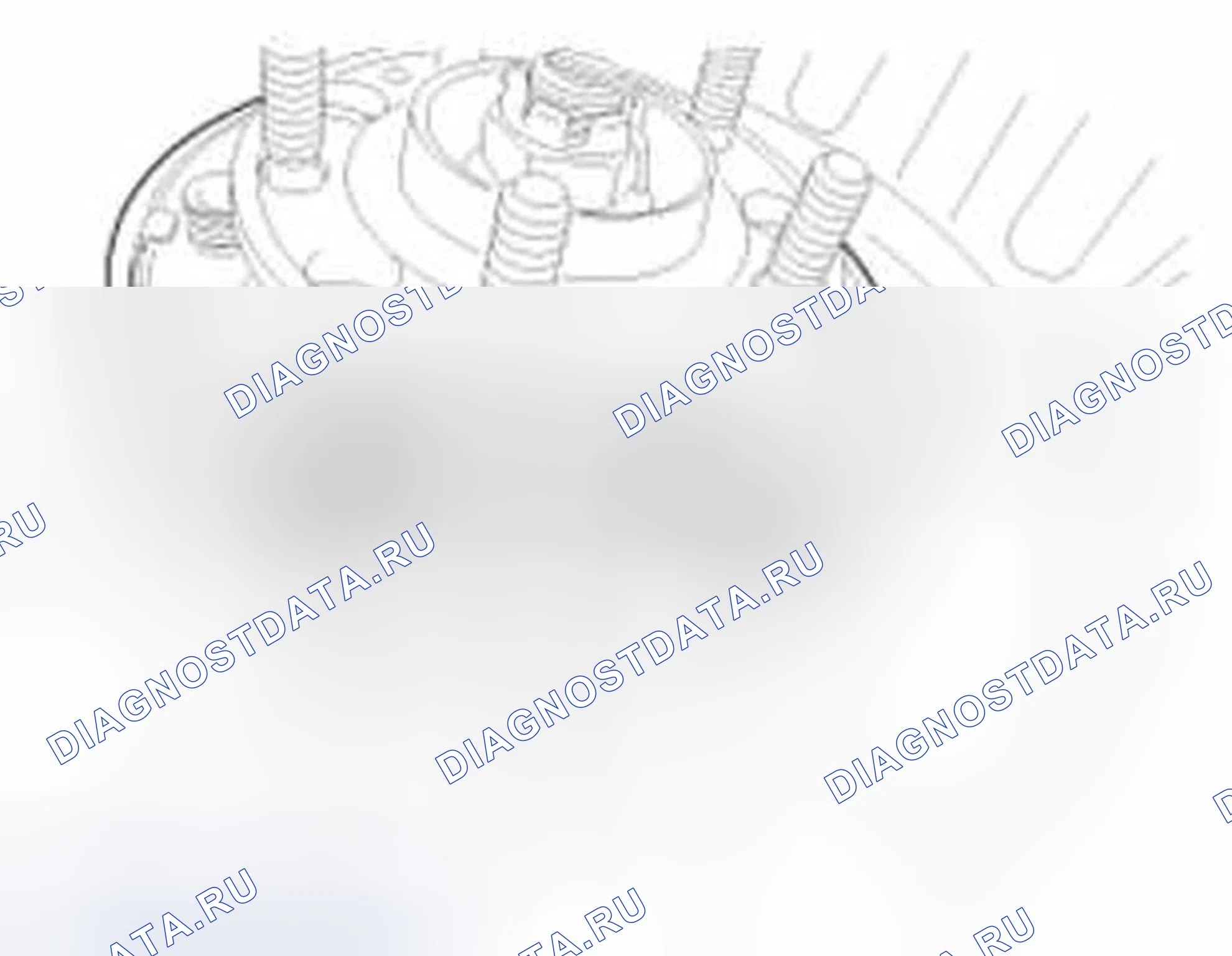 Рис. 6: Колодка стояночного тормоза. Hyundai Equus II