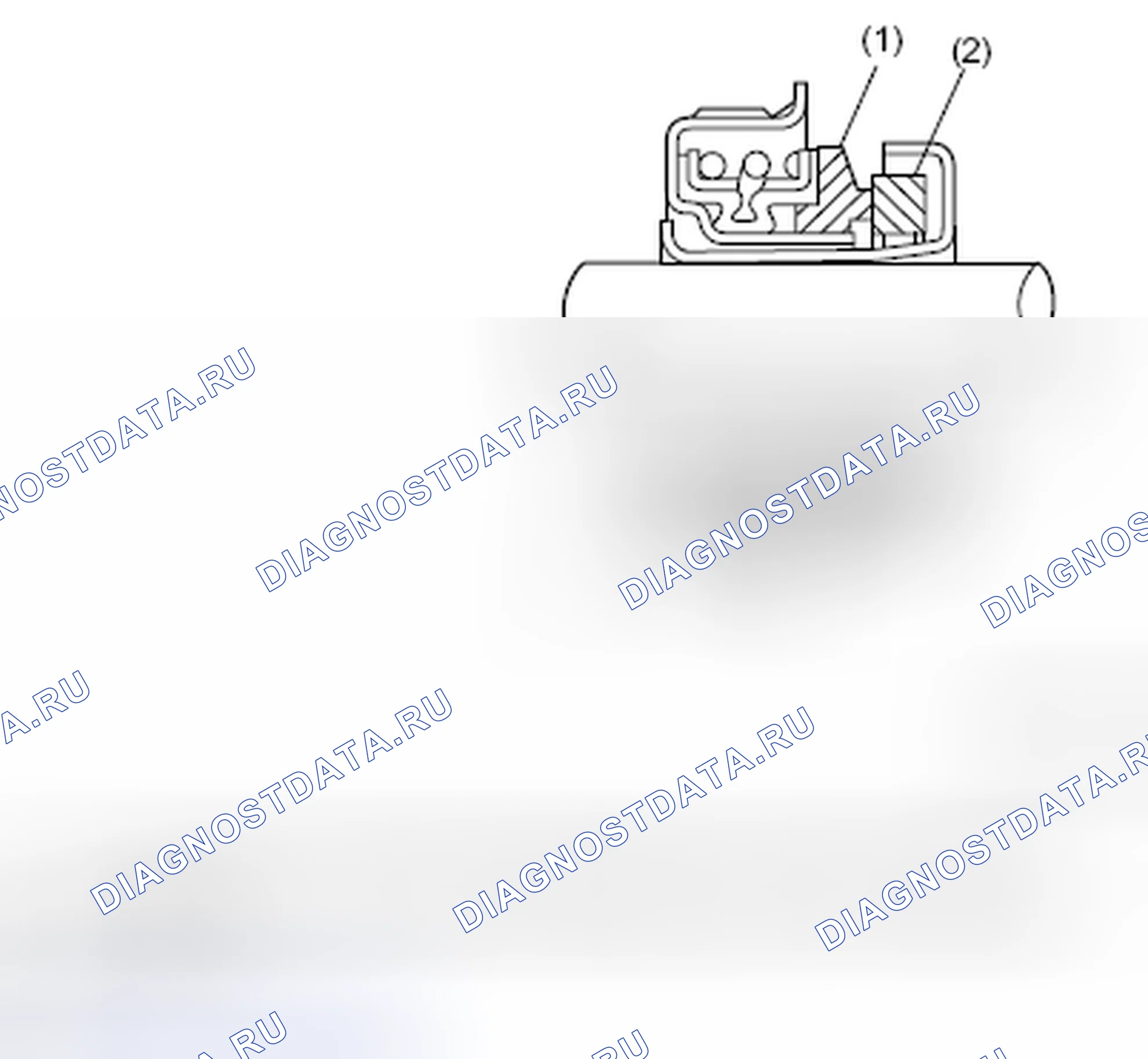 Рис. 5: Механическое уплотнение. Hyundai Creta I рестайлинг