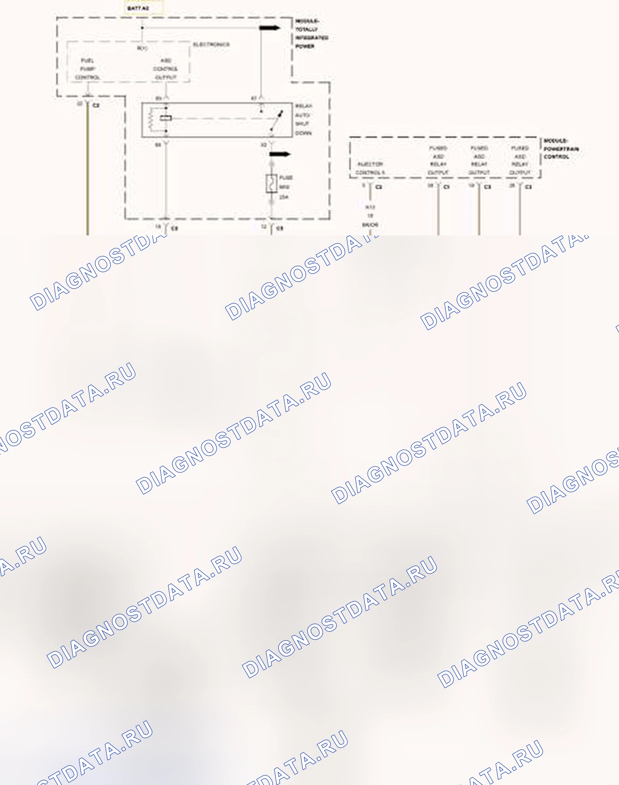 Рис. 253: P0205-СХЕМА ТОПЛИВНОГО ИНЖЕКТОРА 5. RAM Cab & Chassis 3500 HD I