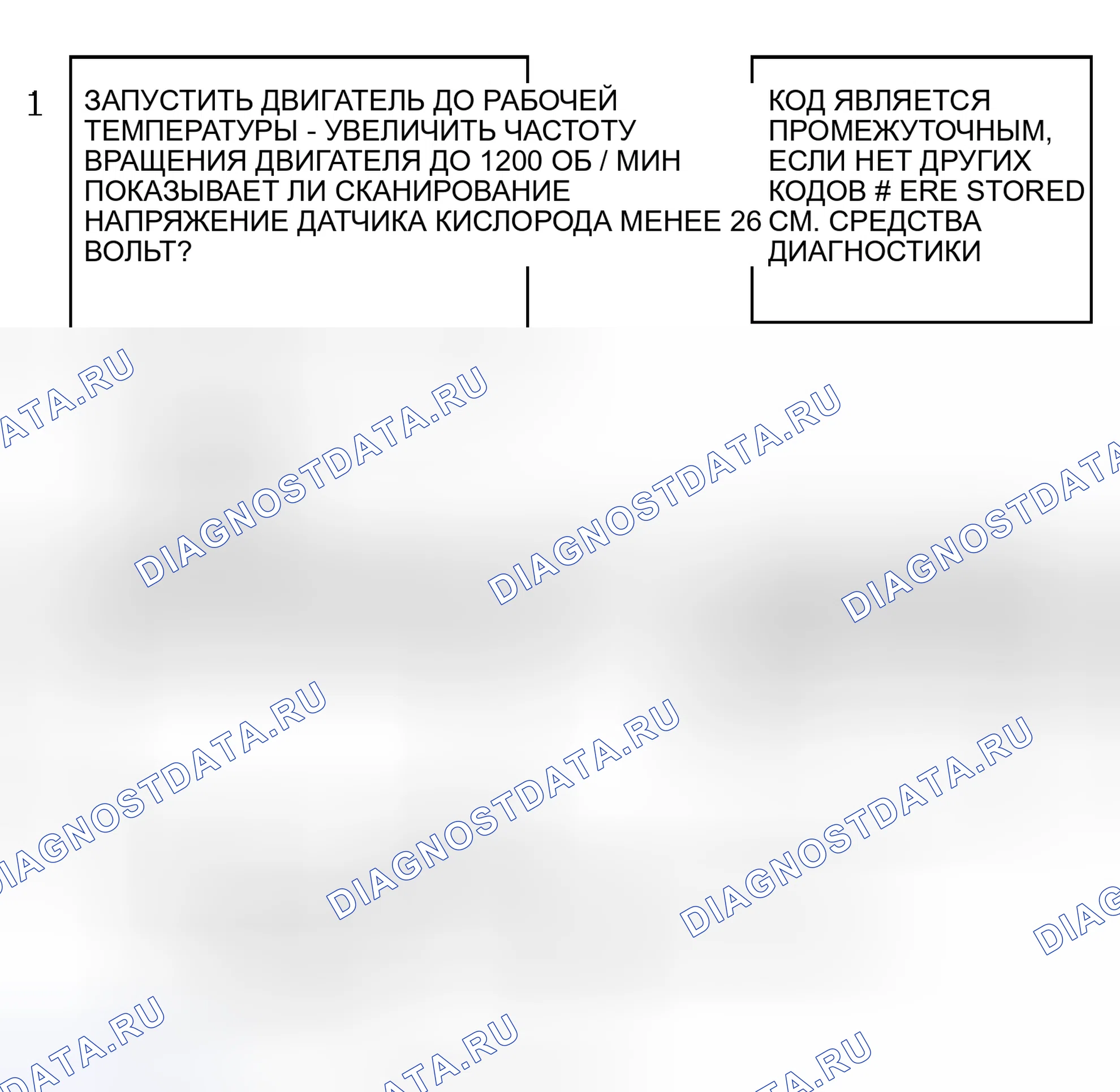 Рис. 207: Блок-схема кода P0131 (серия " S " и " T " 4.3L - VIN W) Низкое напряжение сигнала датчика нагретого кислорода (Lean). Chevrolet Sportvan G30 