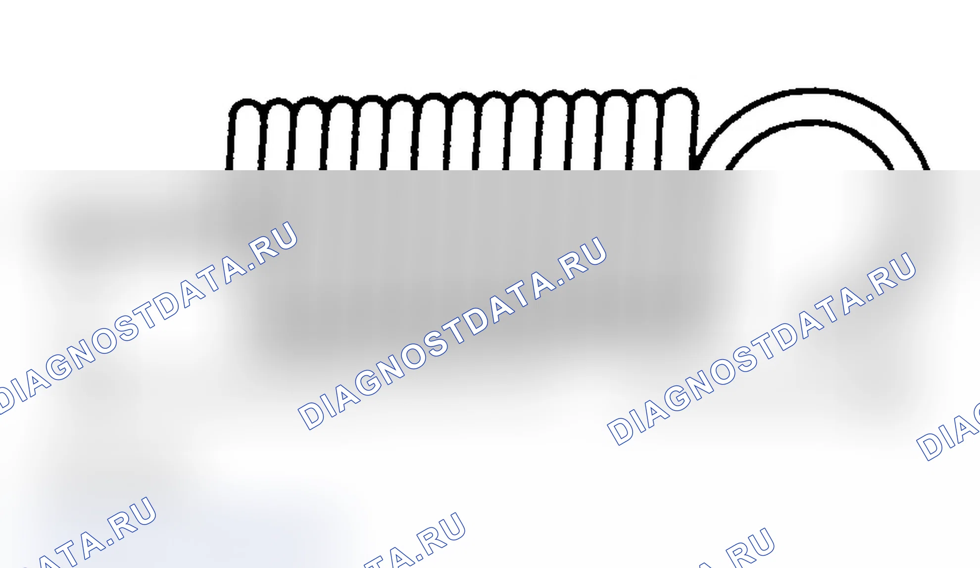 Рис. 3: Измерение свободной длины пружины натяжного устройства. Geo Prizm pre-I