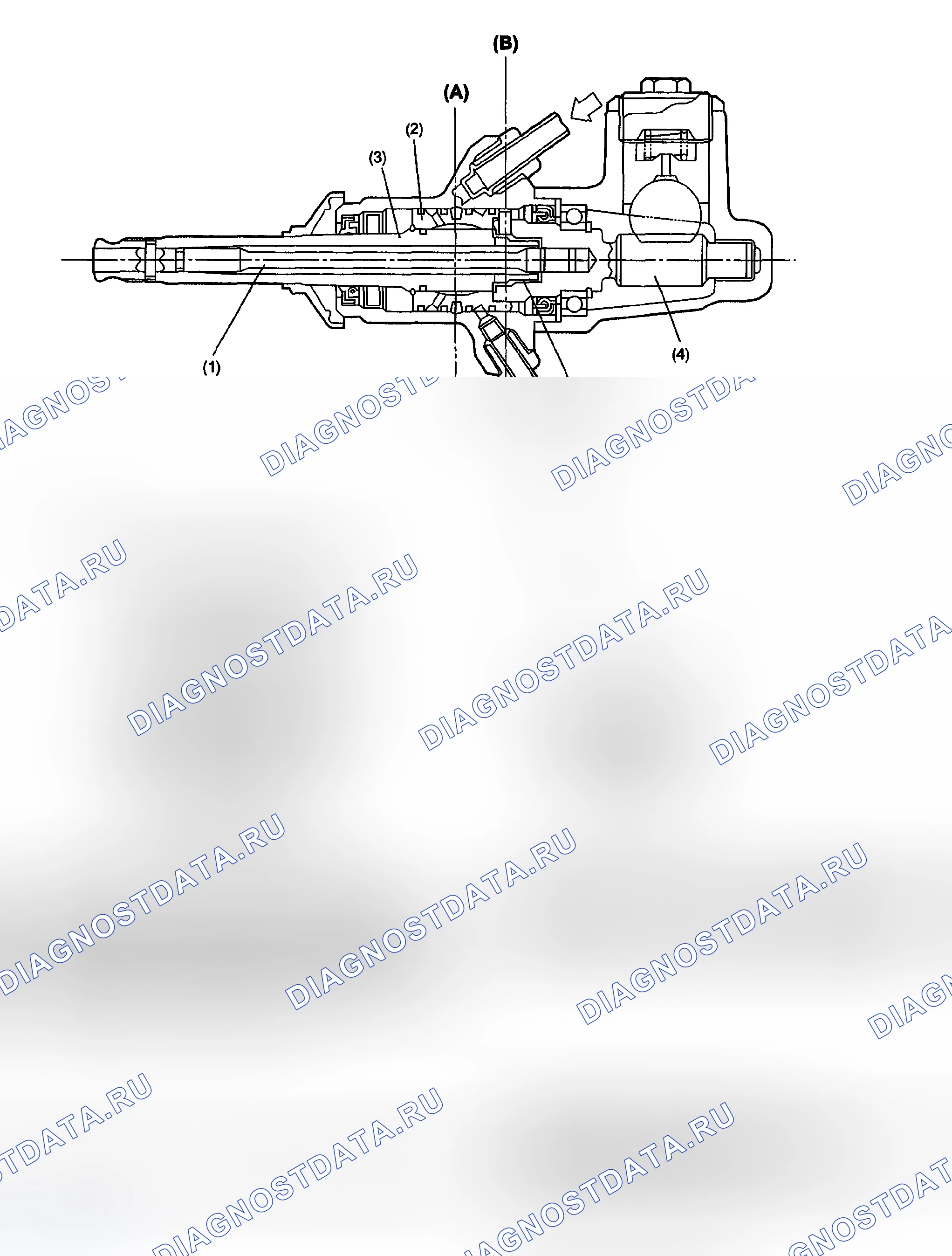 Рис. 197: ПОВОРОТНЫЙ РЕГУЛИРУЮЩИЙ КЛАПАН. Subaru Impreza GD/GC/GG рестайлинг