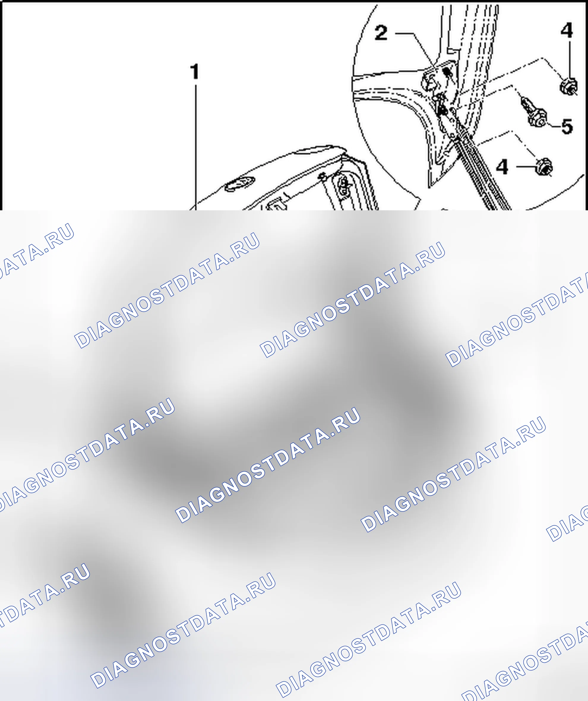 Рис. 34: ЗАДНЯЯ КРЫШКА, РЕГУЛИРОВКА. Volkswagen Eos I