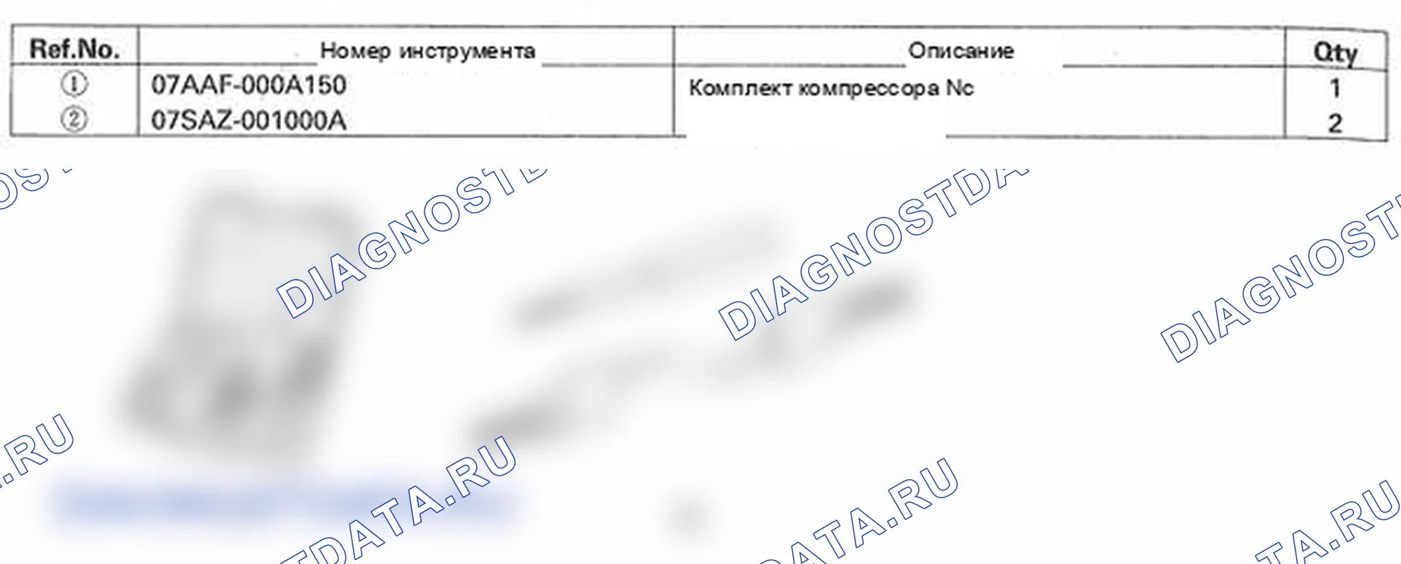 Рис. 1: Специальные инструменты. Honda Element YH2 рестайлинг 2