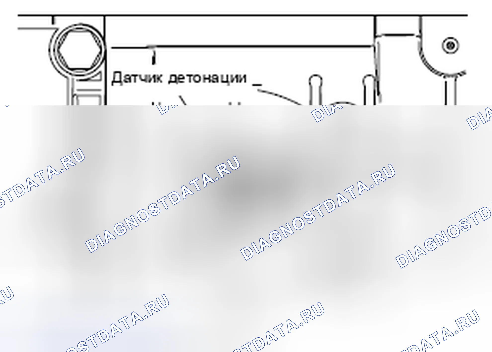 Рис. 2: > > A < < МОНТАЖ ДАТЧИКА ДЕТОНАЦИИ. Mercedes-Benz CLA-класс C117/X117 рестайлинг