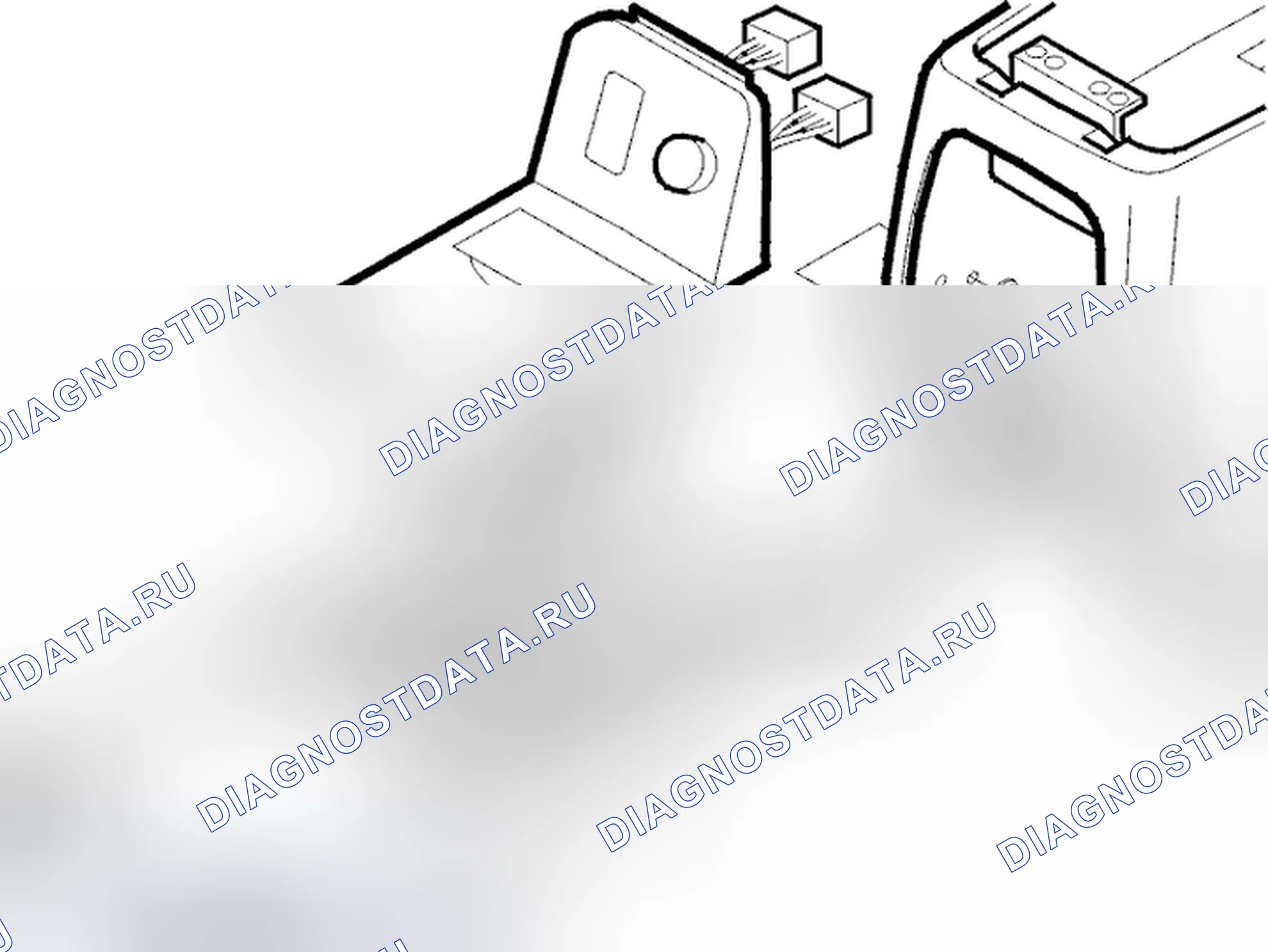 Рис. 960: Снятие задней панели. Volvo C70 I
