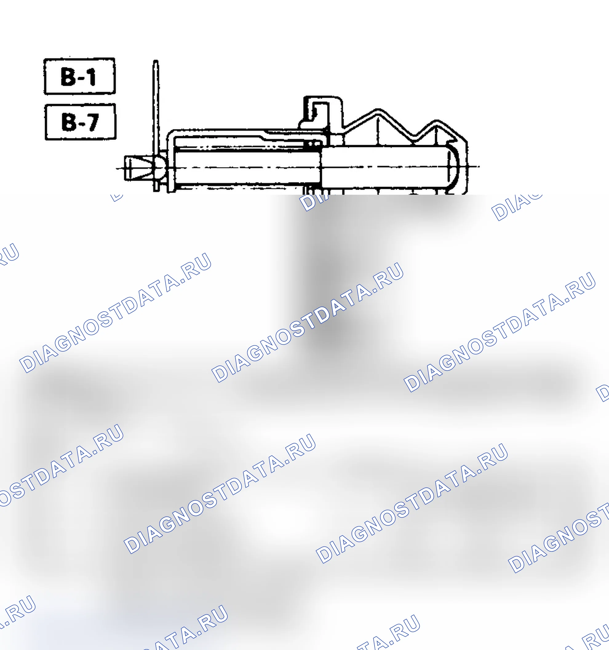 Рис. 10: ВЫКЛЮЧАТЕЛЬ ДВЕРНОГО ШТИФТА. Isuzu Impulse II