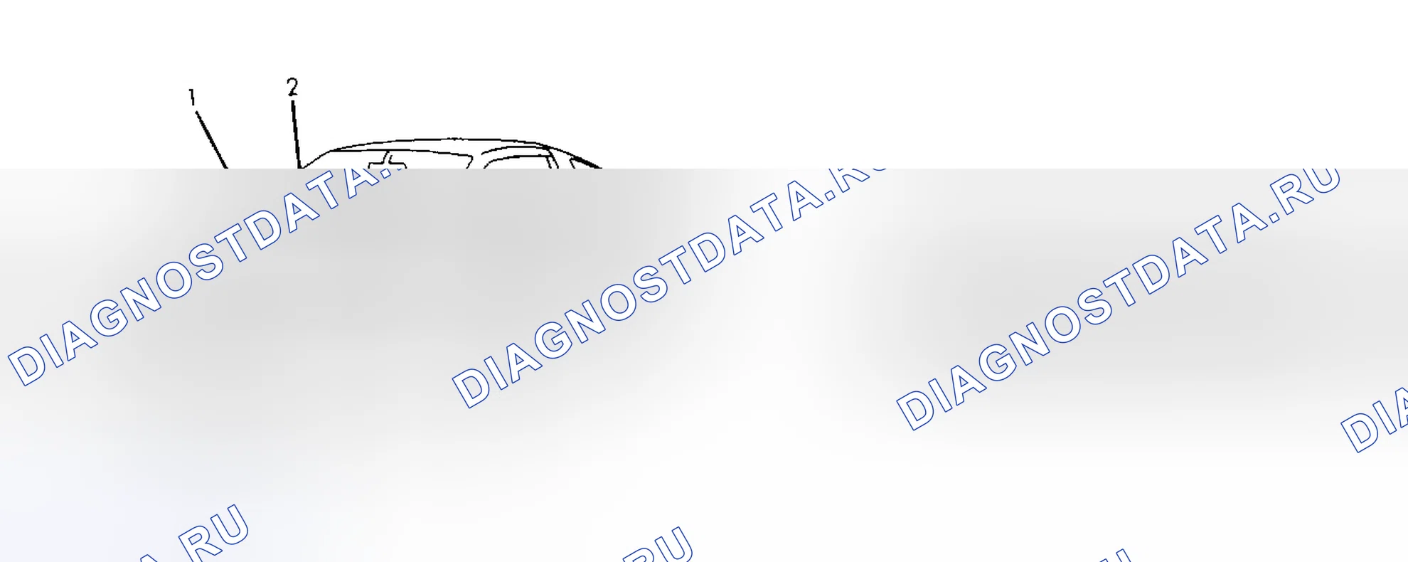 Рис. 6: РАСПОЛОЖЕНИЕ ИНФОРМАЦИОННЫХ МЕТОК. Mercedes-Benz CLS-класс C218/X218