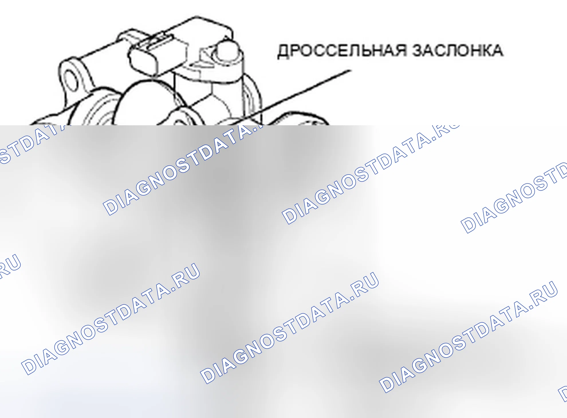 Рис. 446: Корпус дросселя. Honda Odyssey IV