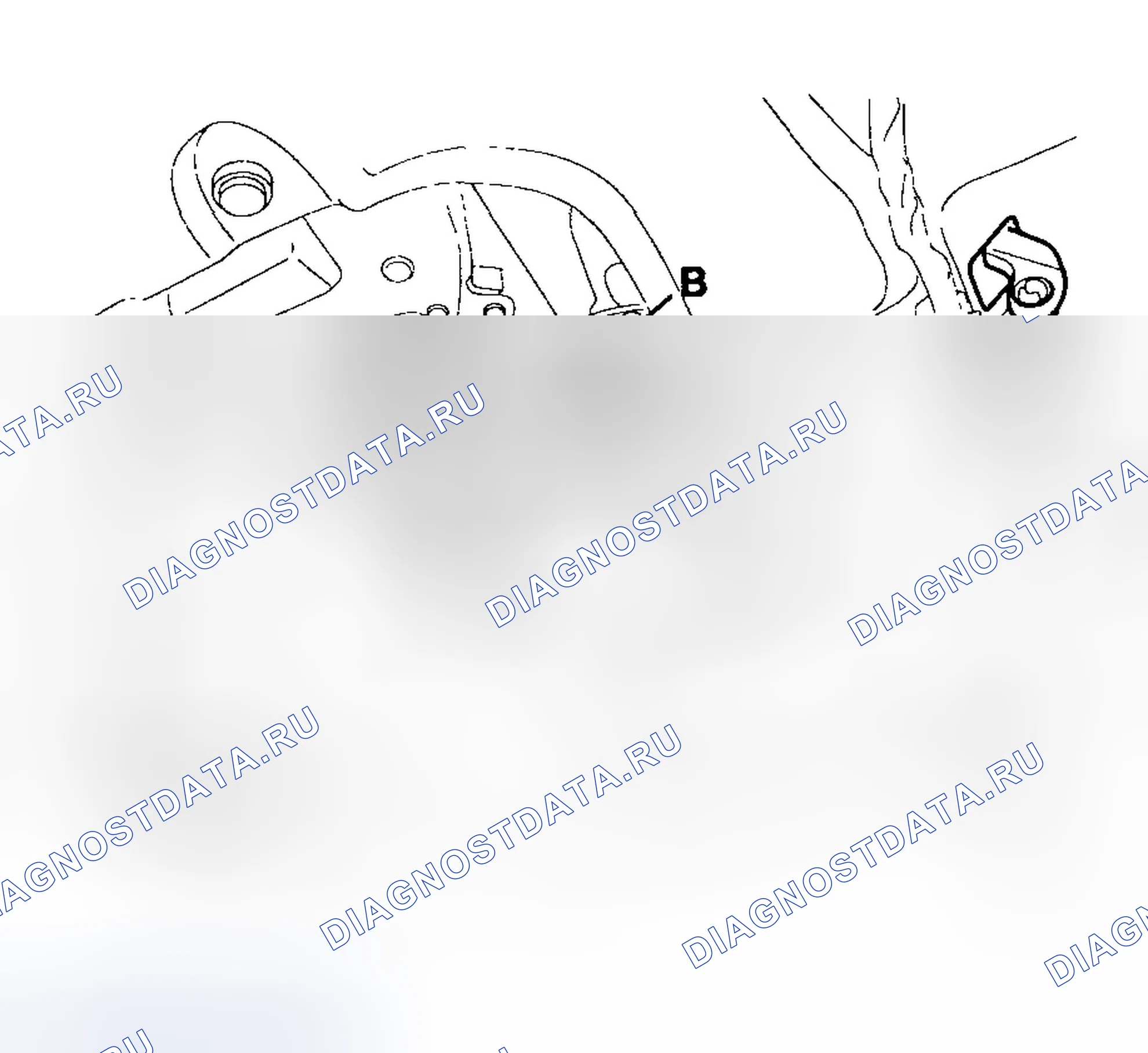 Рис. 22: ЗАМЕНА ЗАЩЕЛКИ ДВЕРИ БАГАЖНИКА. Hyundai Tucson I