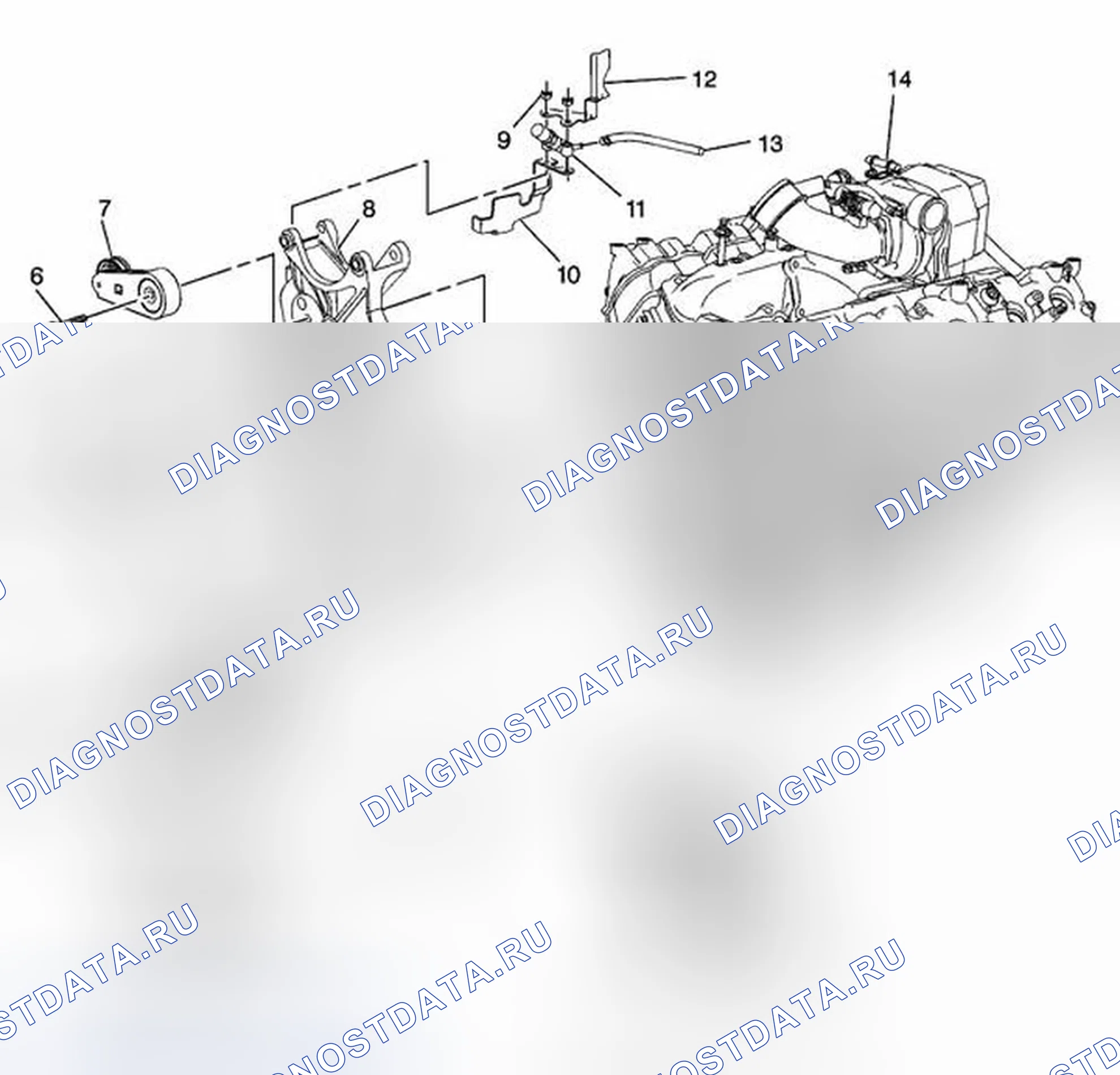 Рис. 140: Виды в разобранном виде. Chevrolet Silverado 3500 