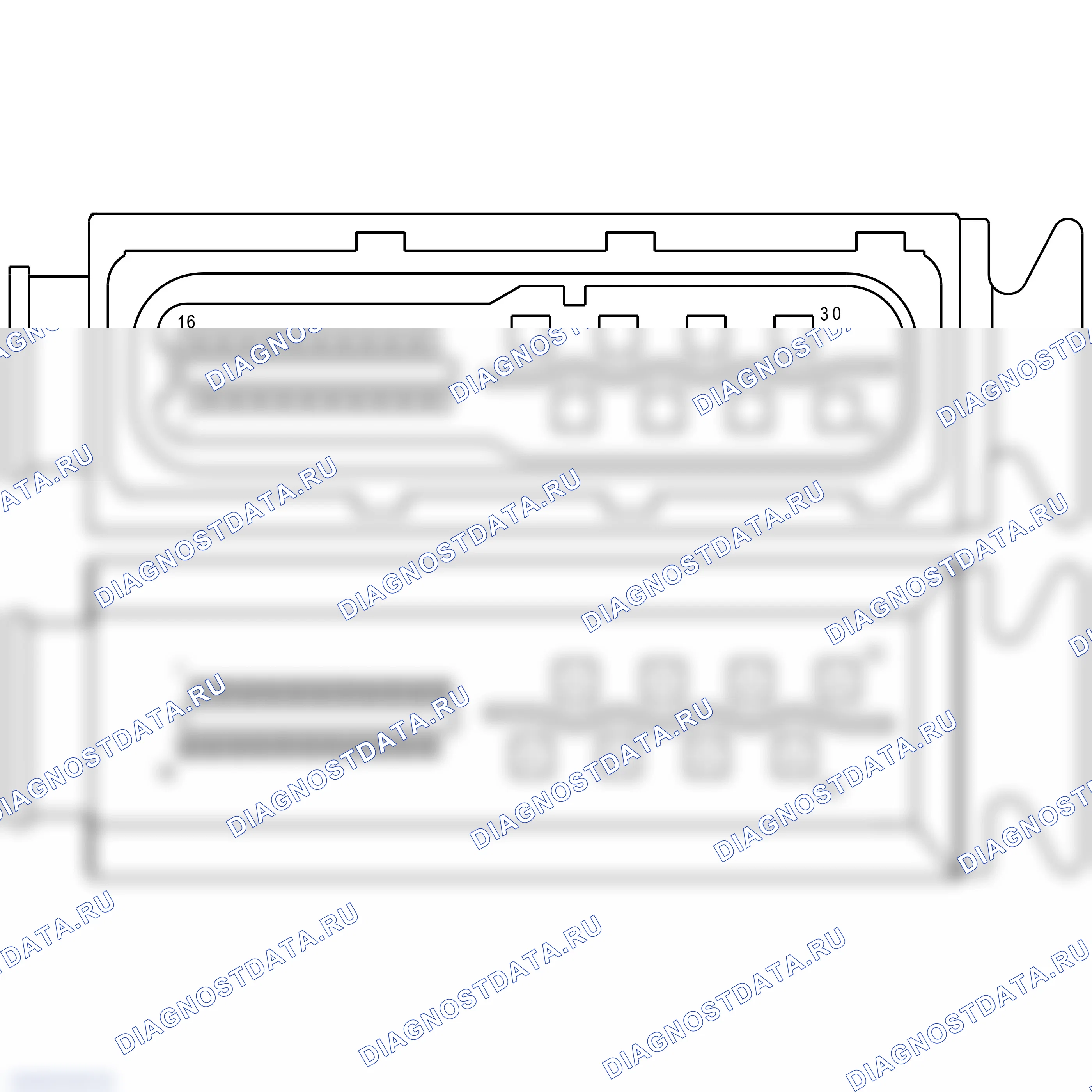 Распиновка разъёма 3C0 973 763 — внешний вид и расположение контактов. Porsche Cayenne II