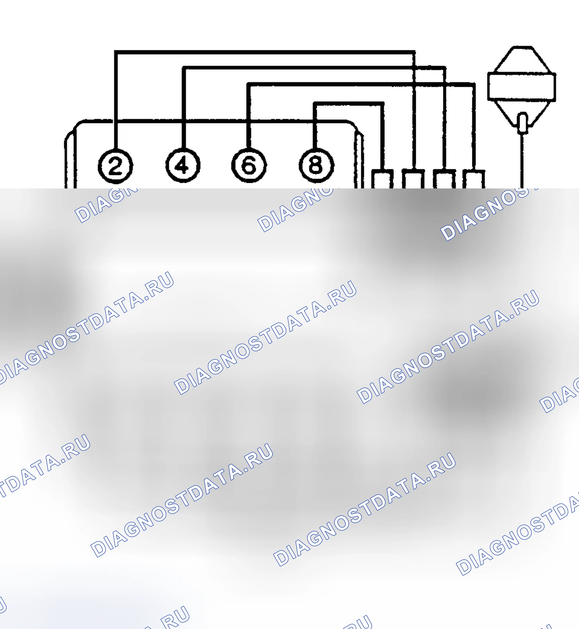 Рис. 3: порядок работы цилиндров. Chevrolet Chevy Express G3500 