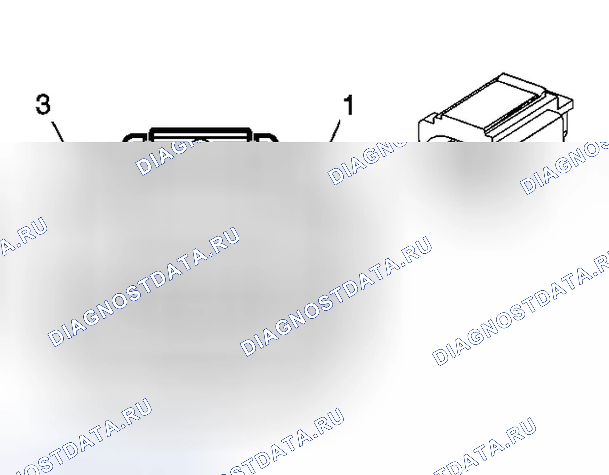 Рис. 39: Сигнальная лампа парковки / разворота - Lf. Chevrolet Uplander I