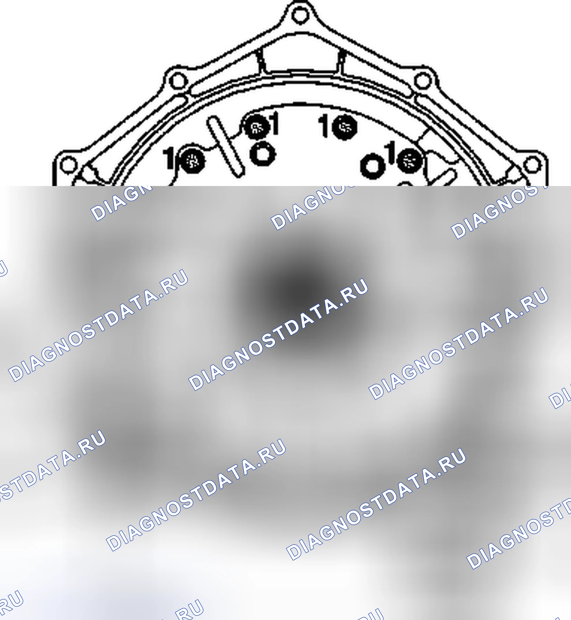 Рис. 113: Корпус гидротрансформатора со снятием узла жидкостного насоса. Chevrolet Cab & Chassis Silverado 3500 GMT800 early