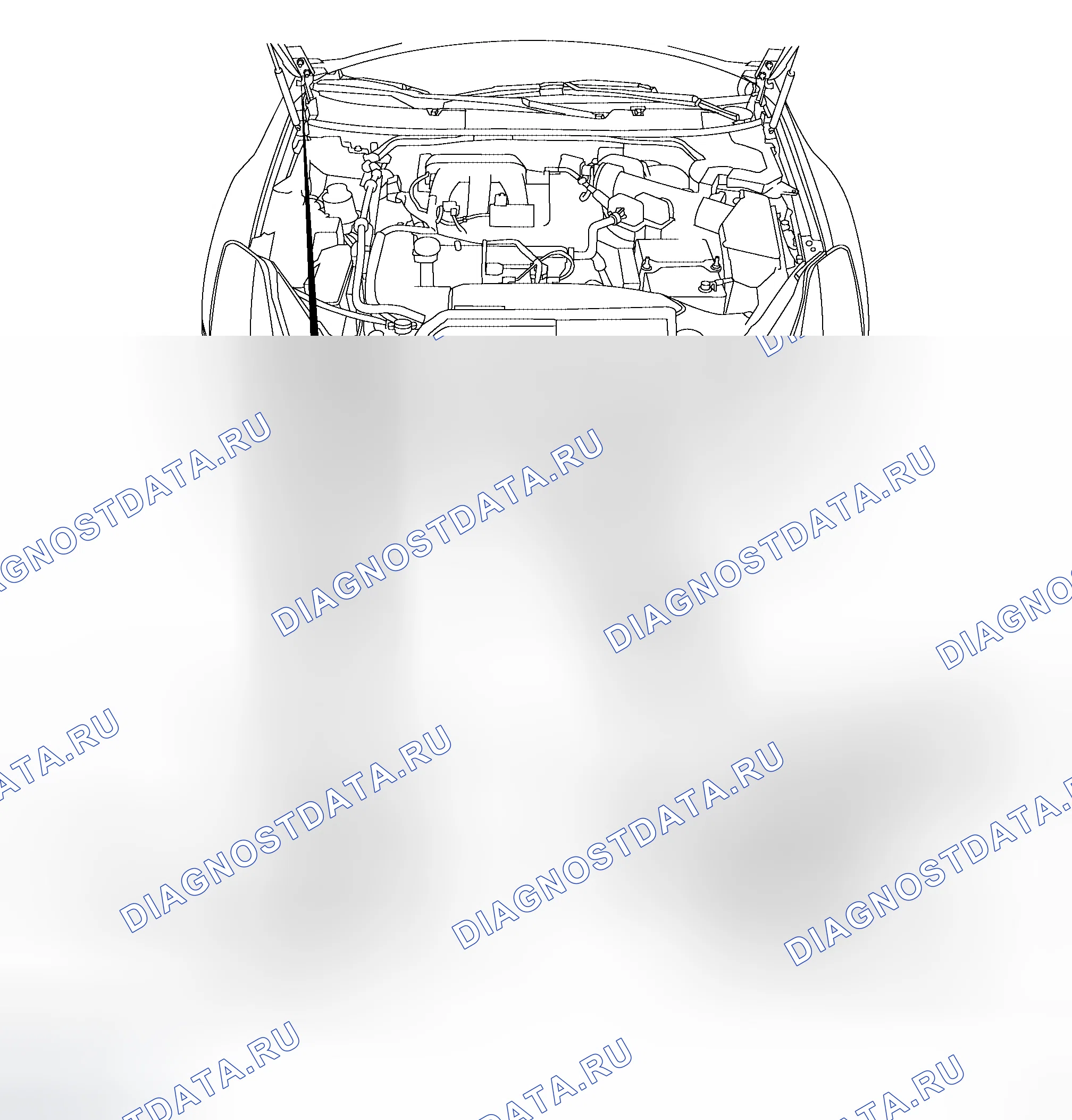 Рис. 170: Снятие и установка капота в сборе. Honda Prelude I