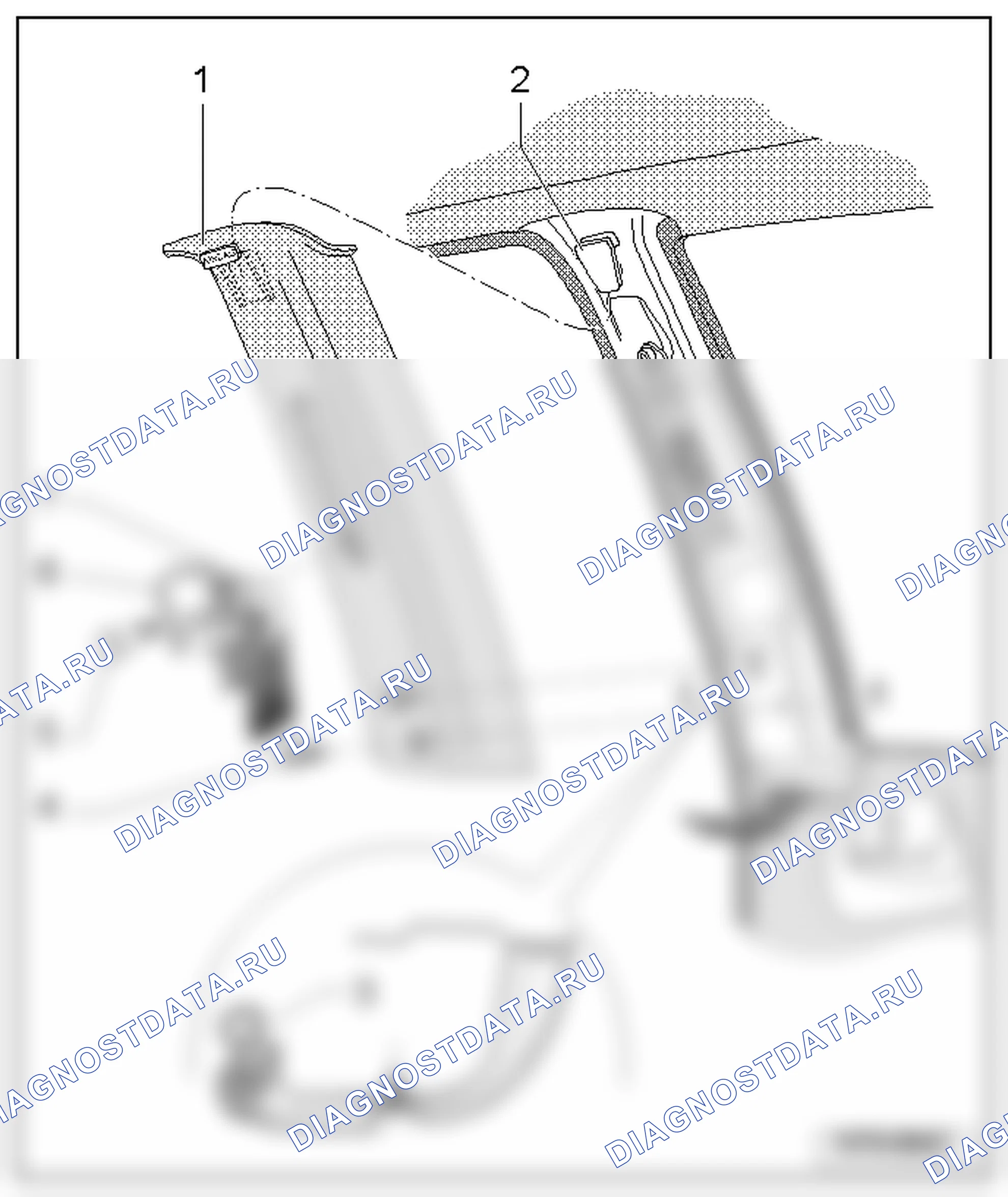 Стойки и боковые накладки (общий ремонт кузова, внутренняя отделка). SEAT Alhambra I