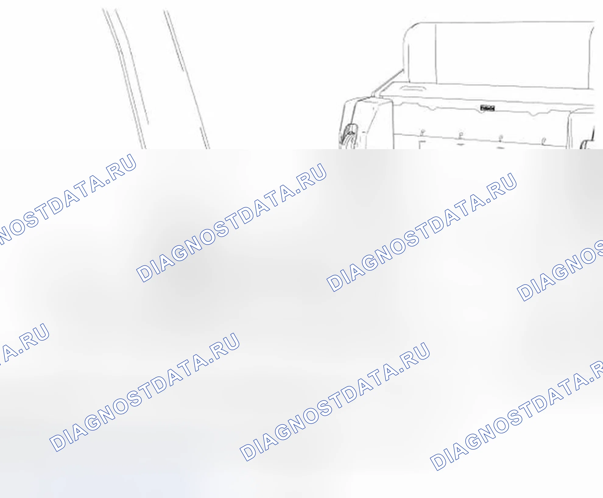 Рис. 20: Пряжка для ремней безопасности - второй ряд, фристайл. Ford Freestyle I