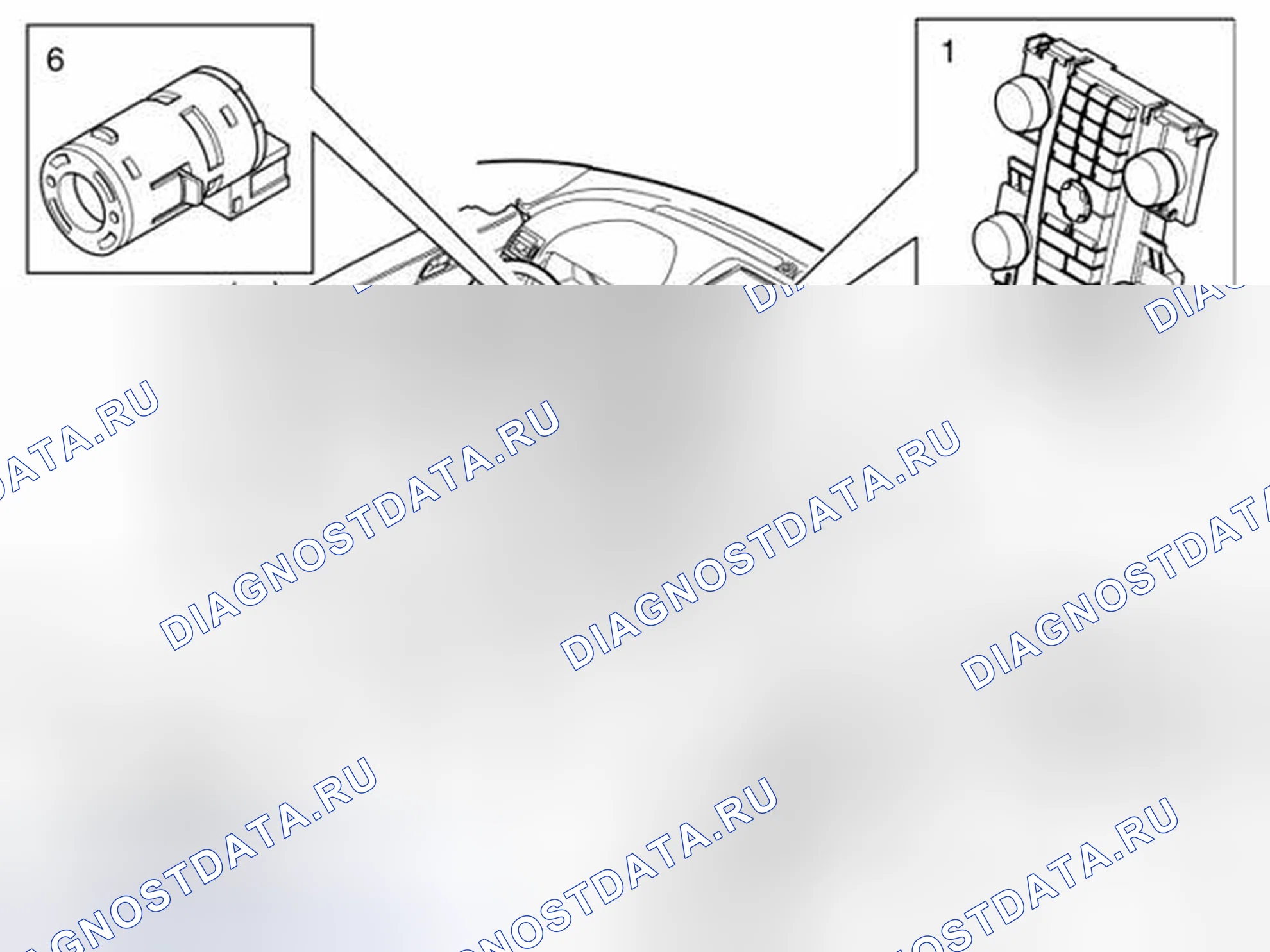 Рис. 145: РАСПОЛОЖЕНИЕ КОМПОНЕНТОВ. Volvo V50 I рестайлинг