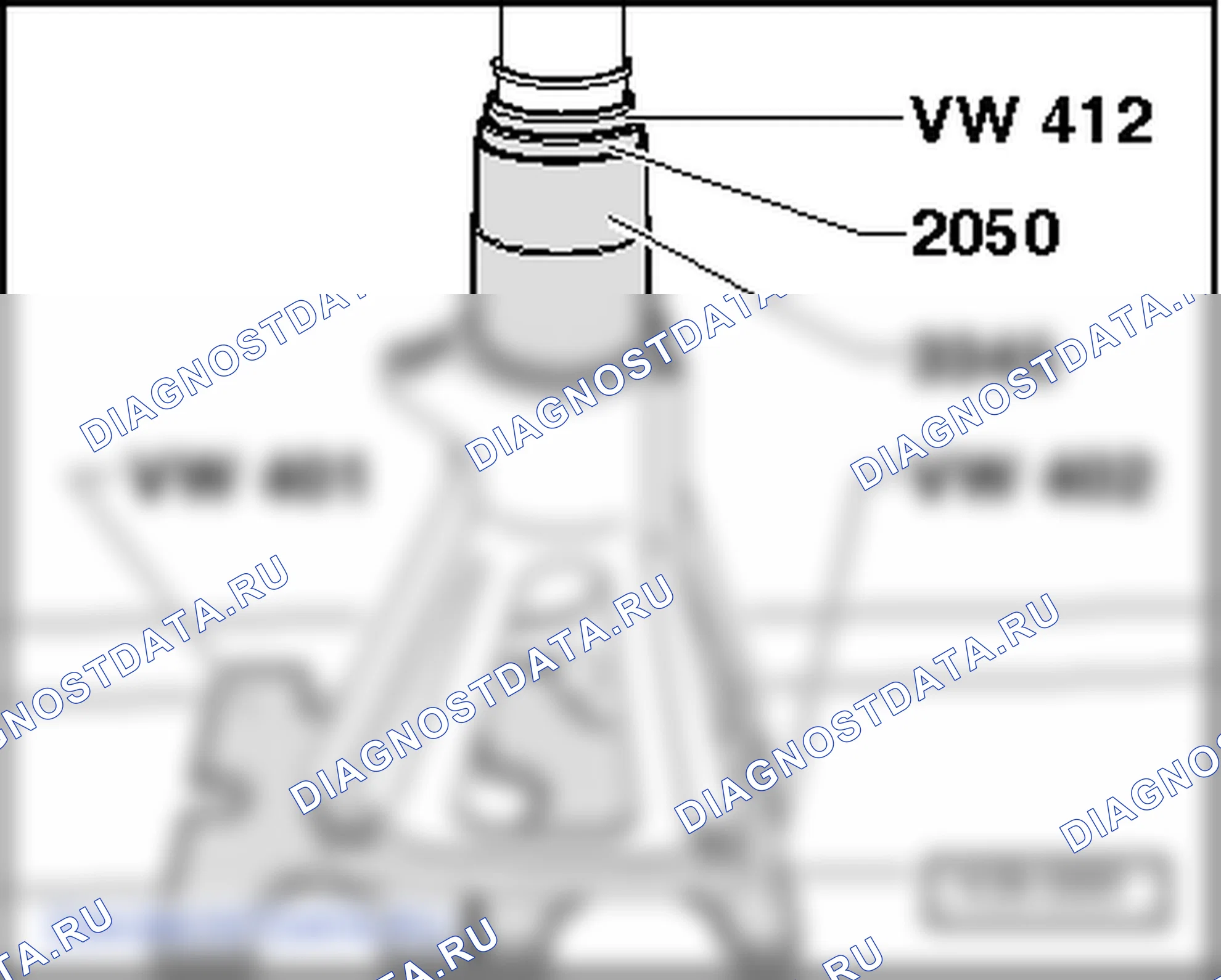 Запрессовка фланцевого вала в корпус подшипника. SEAT Alhambra I